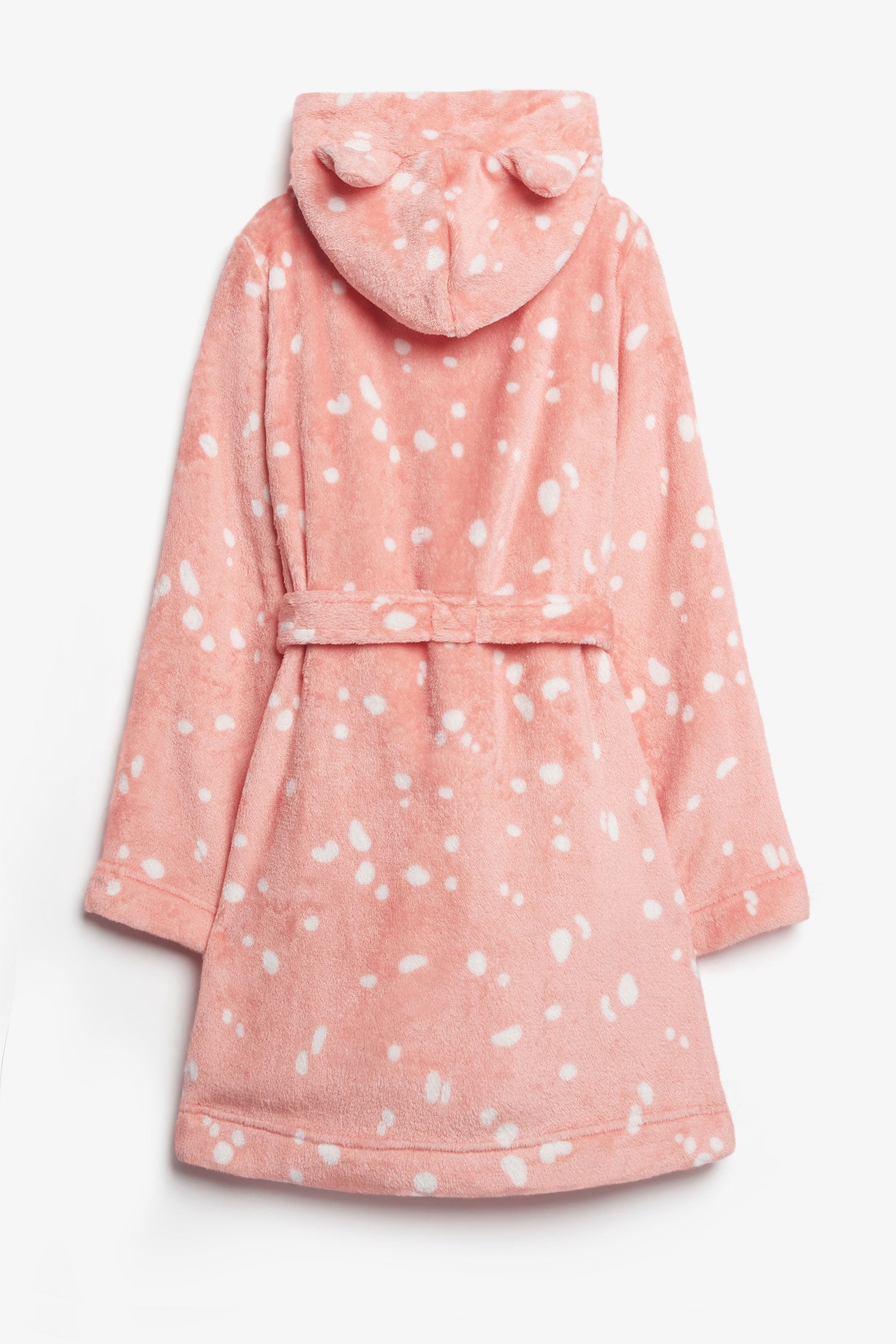 Robe de chambre capuchon oreilles en peluche - Enfant fille && ROSE MULTI