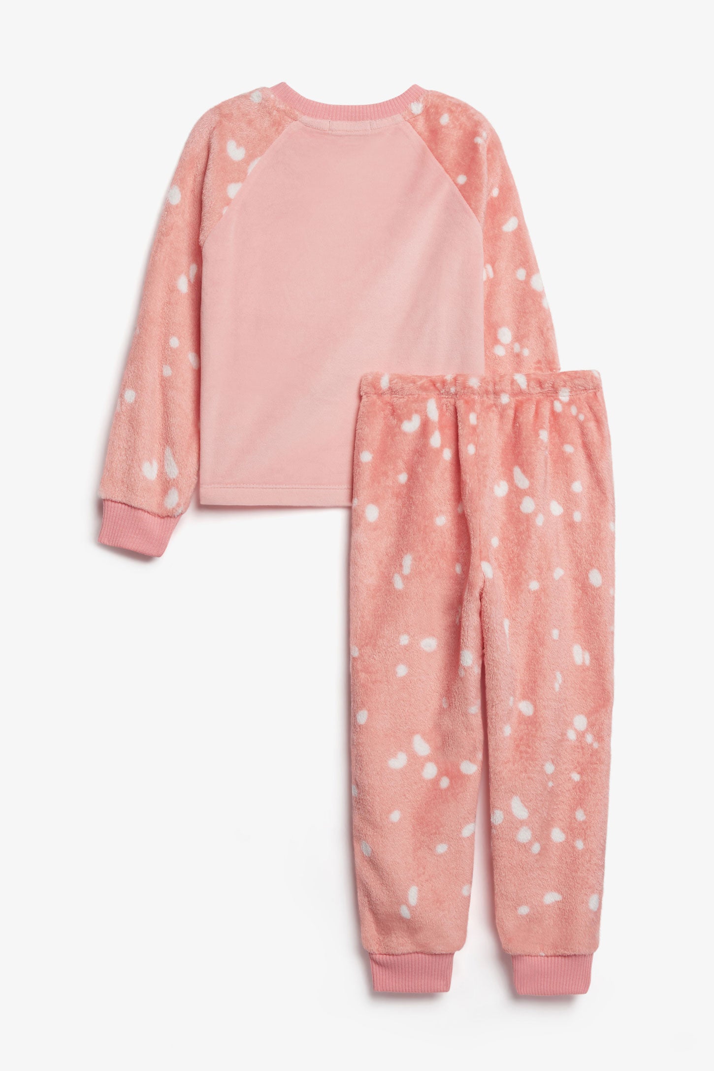 Pyjama 2-pièces en peluche - Enfant fille && ROSE FONCE