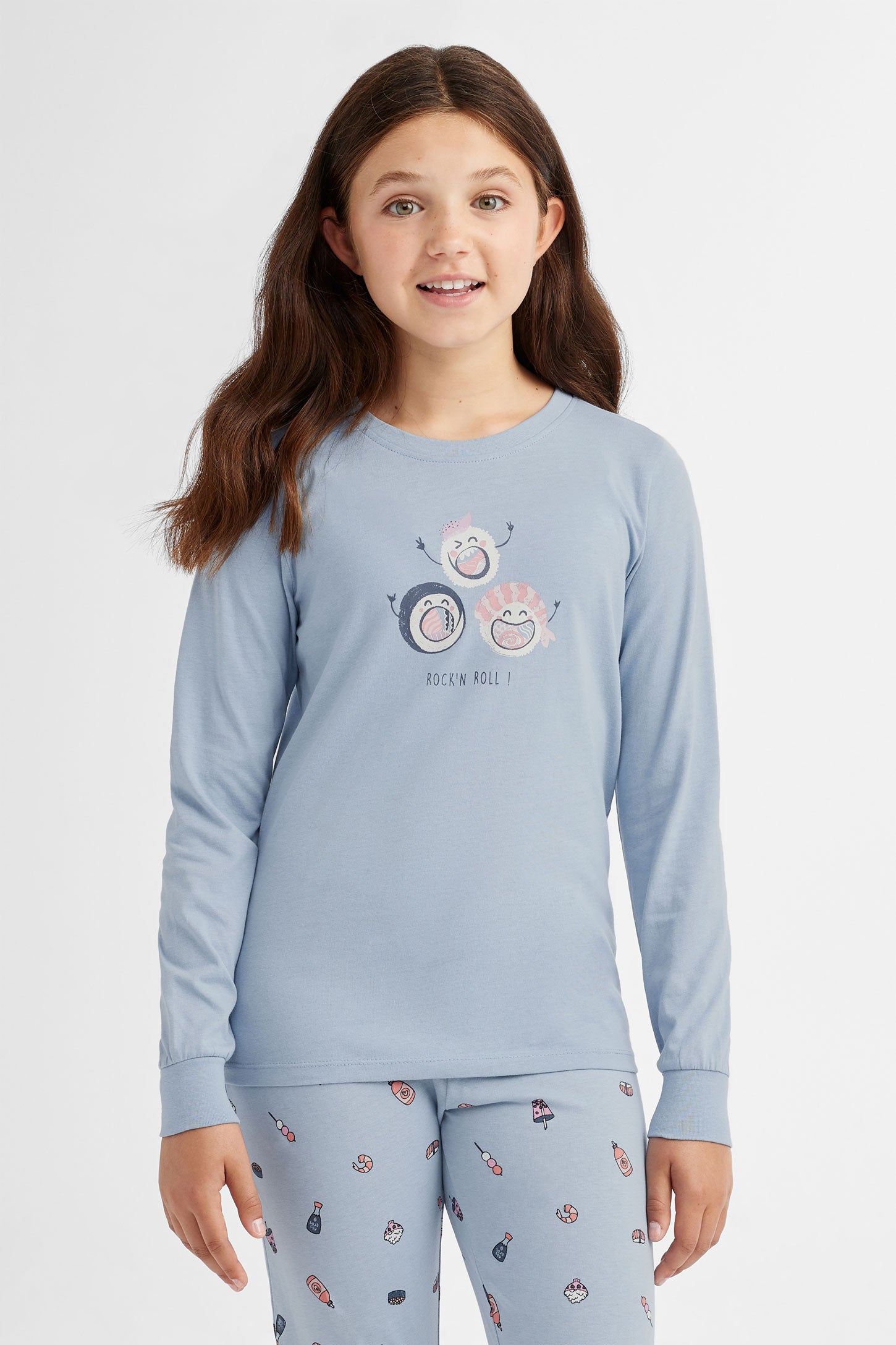 Duos futés, Pyjama 2-pièces en coton, 2/40$ - Ado fille && BLEU