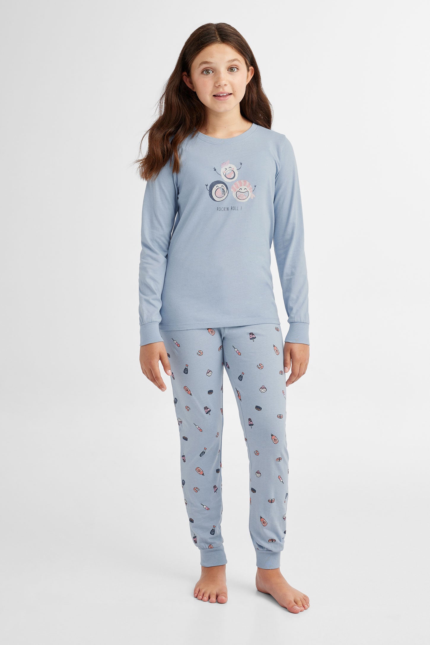 Duos futés, Pyjama 2-pièces en coton, 2/40$ - Ado fille && BLEU