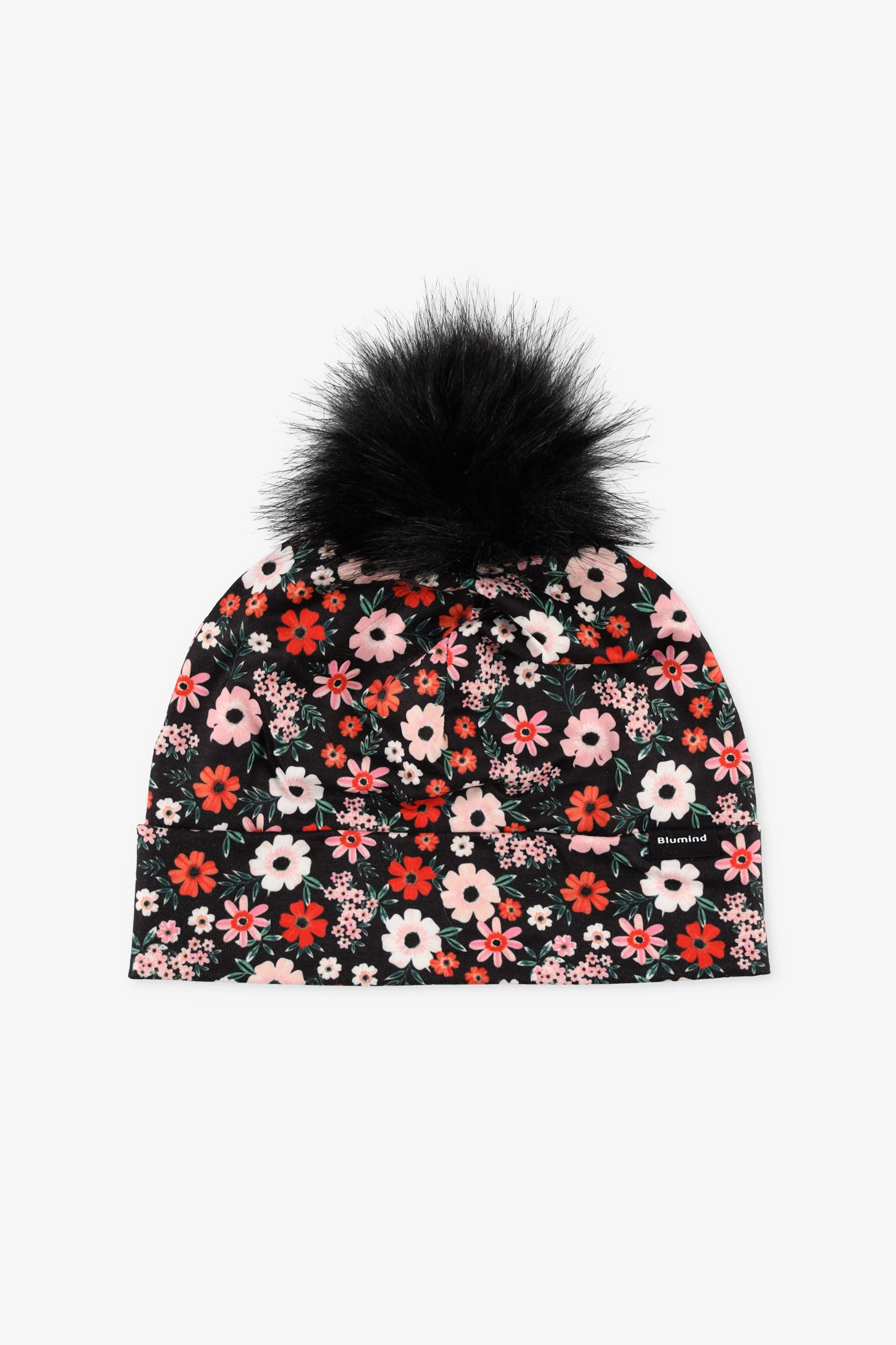 Tuque à pompon en jersey doublée - Ado fille && FLORAL