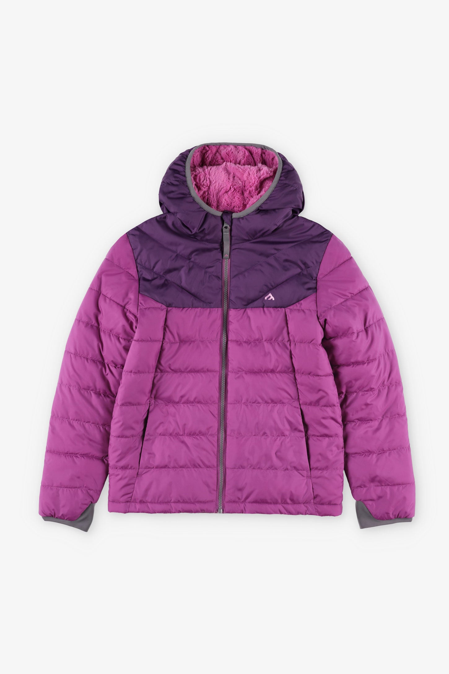 Manteau matelassé en ripstop BM - Ado fille && MAUVE