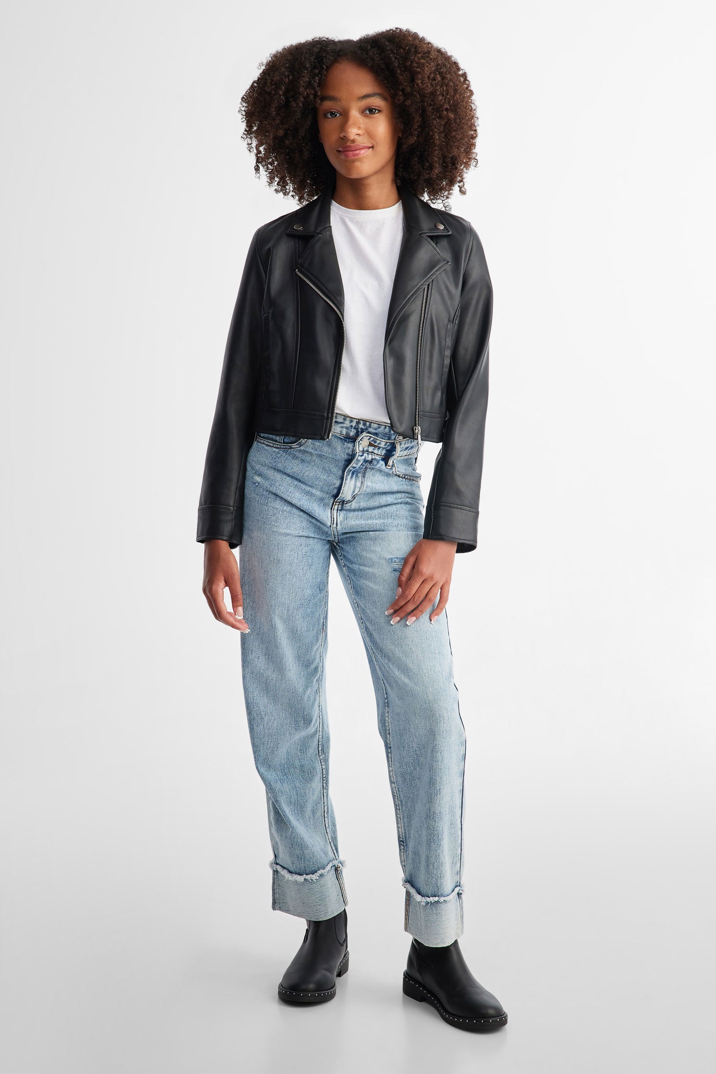 Veste en faux cuir Ado fille Aubainerie