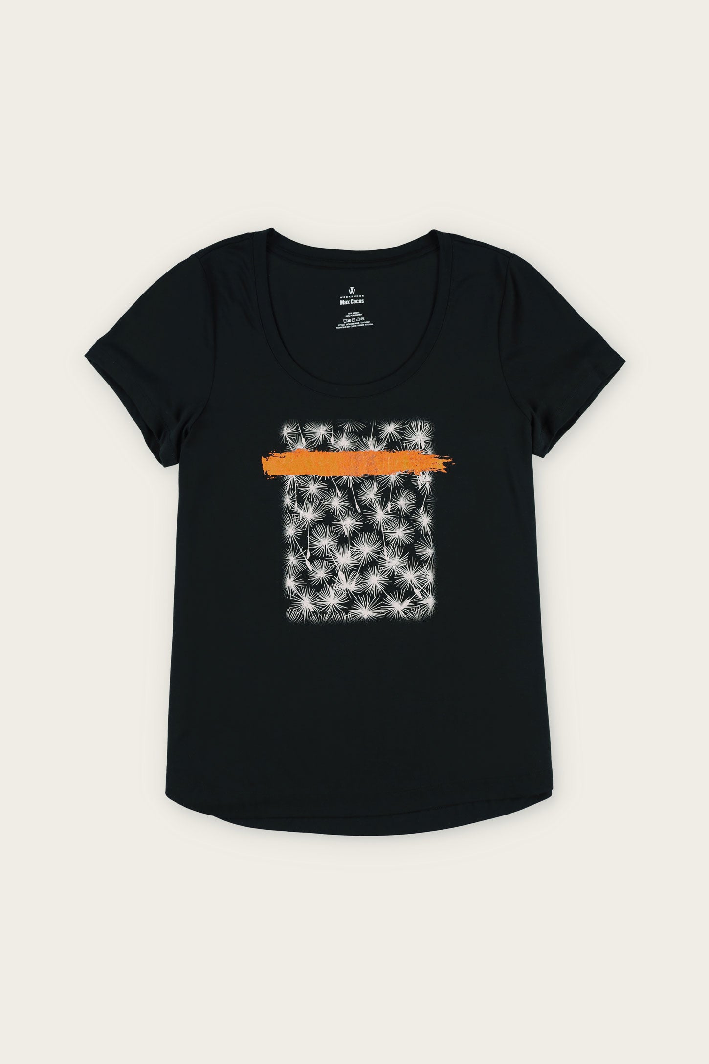 T-shirt imprimé en Modal - Femme && NOIR