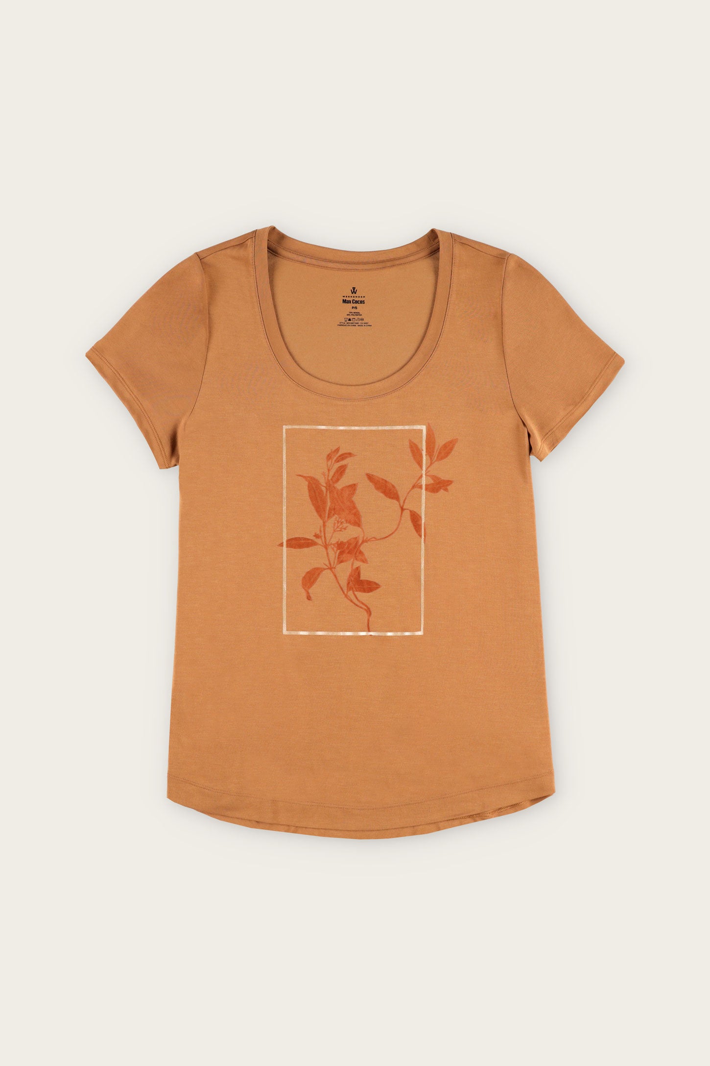 T-shirt imprimé en Modal - Femme && BEIGE