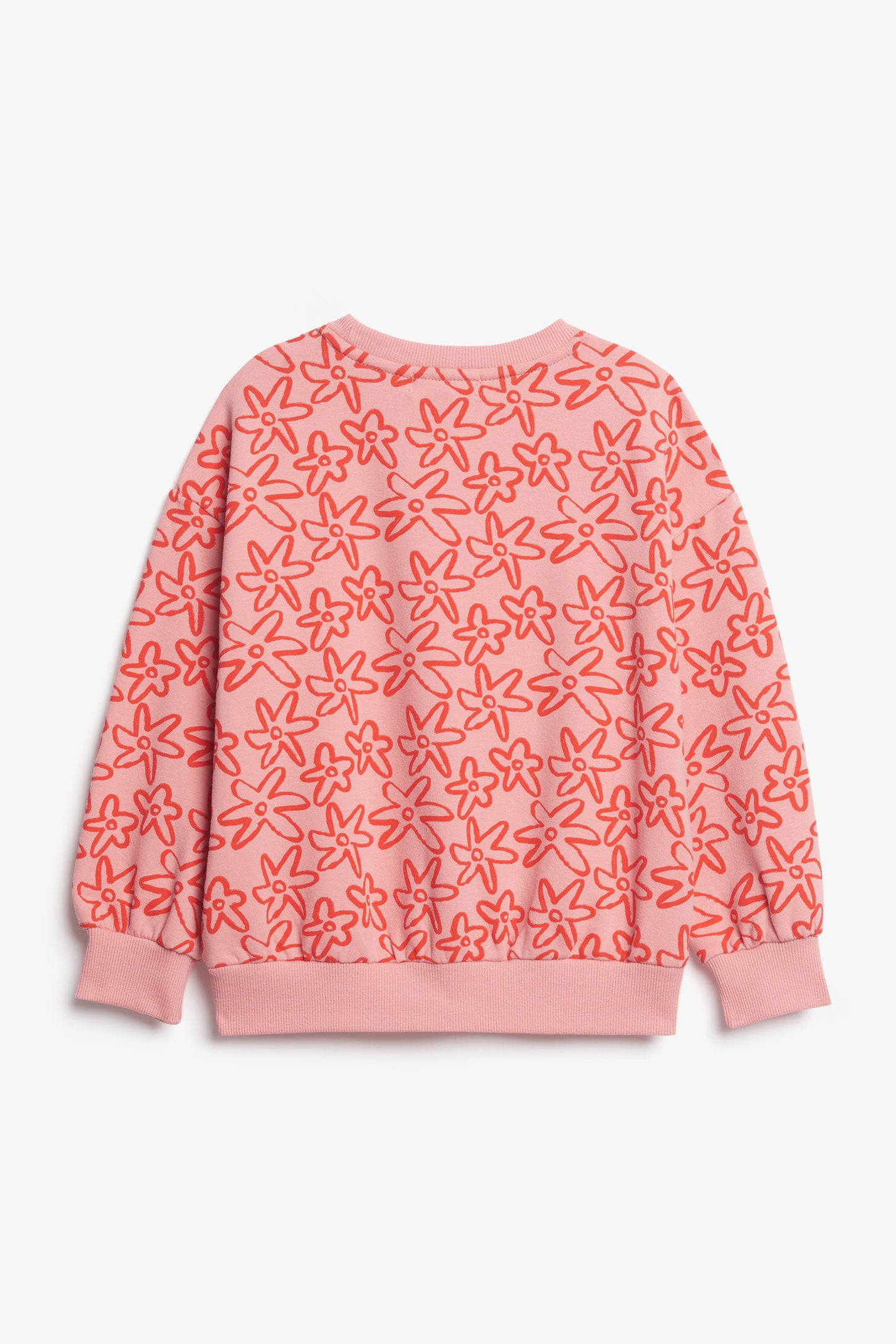 Chandail col rond ouaté - Enfant fille && ROSE MULTI