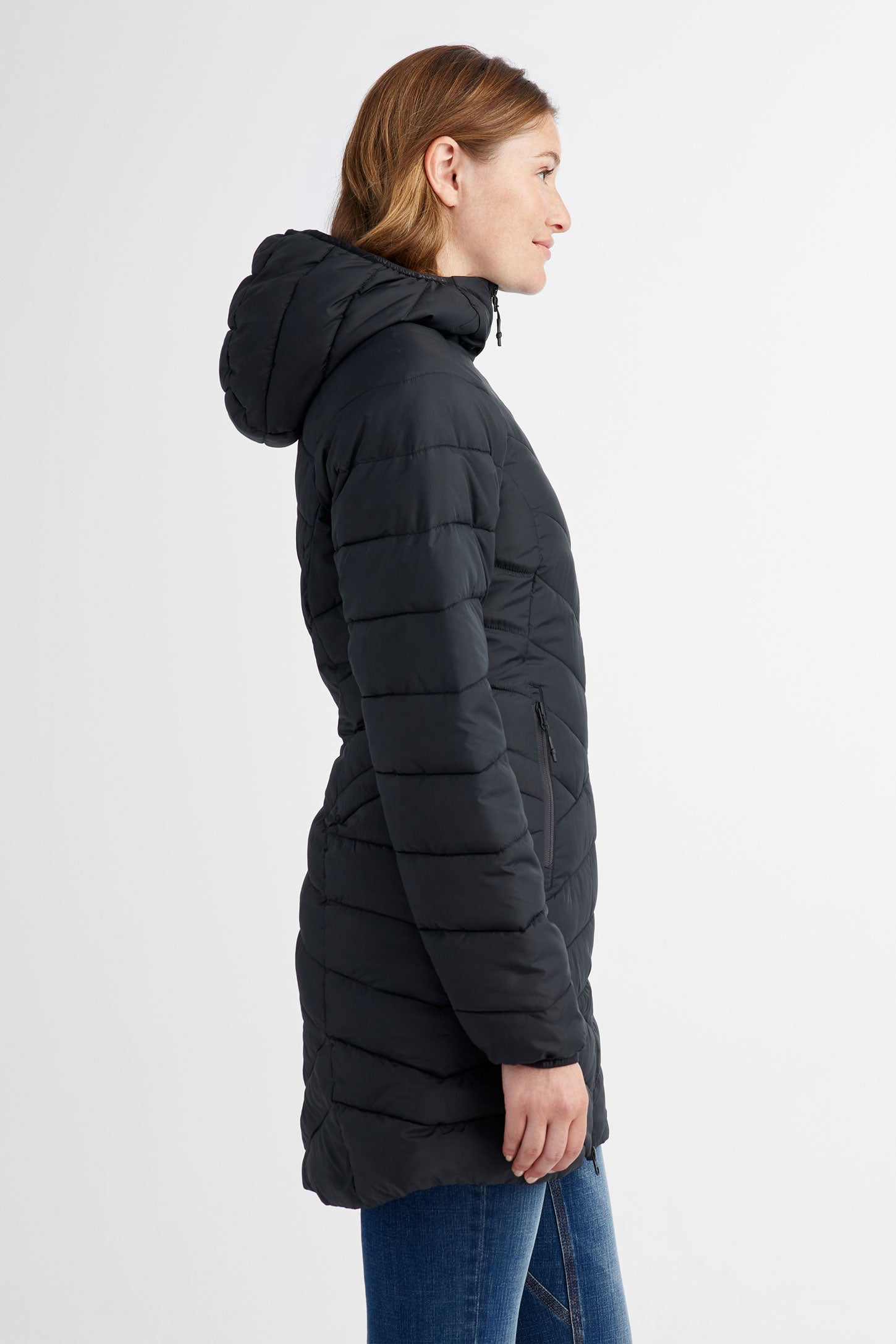 Manteau matelassé 3/4 BM - Femme && NOIR