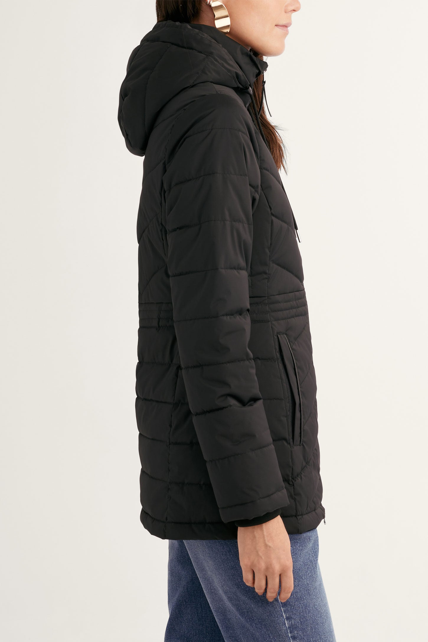 Manteau matelassé - Femme && NOIR