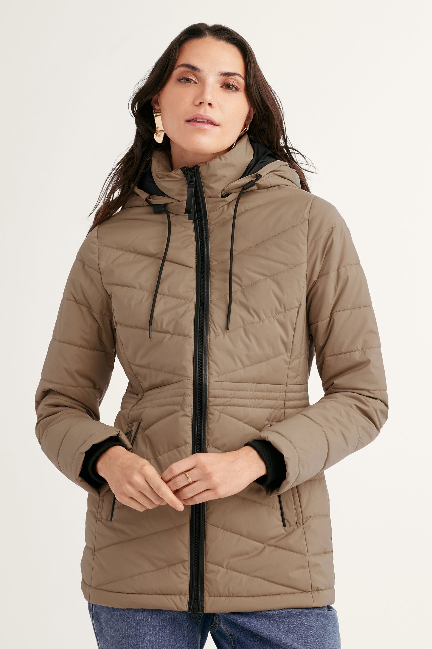 Manteau matelassé - Femme && SABLE