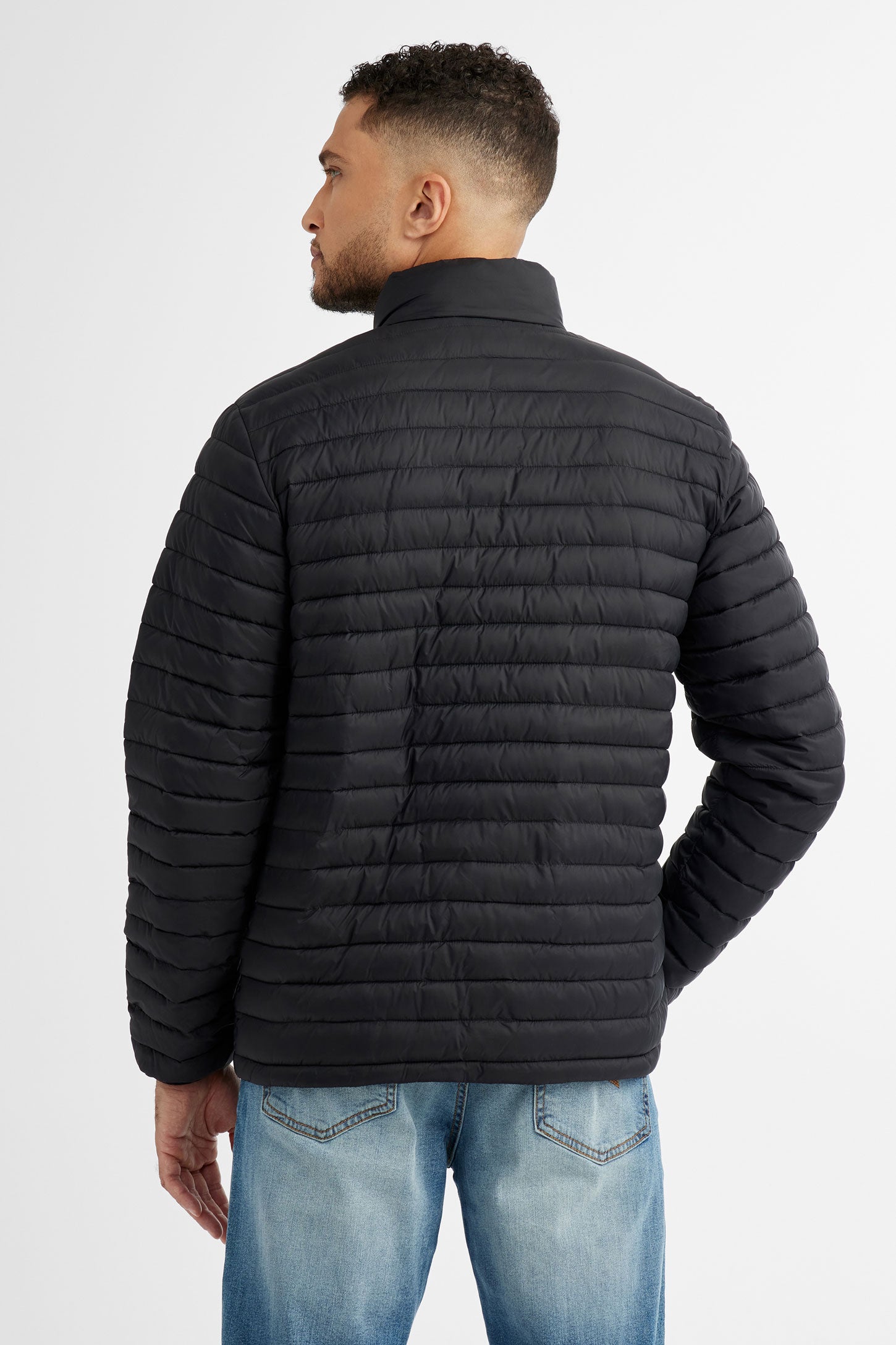 Manteau matelassé résistant à l'eau - Homme && NOIR