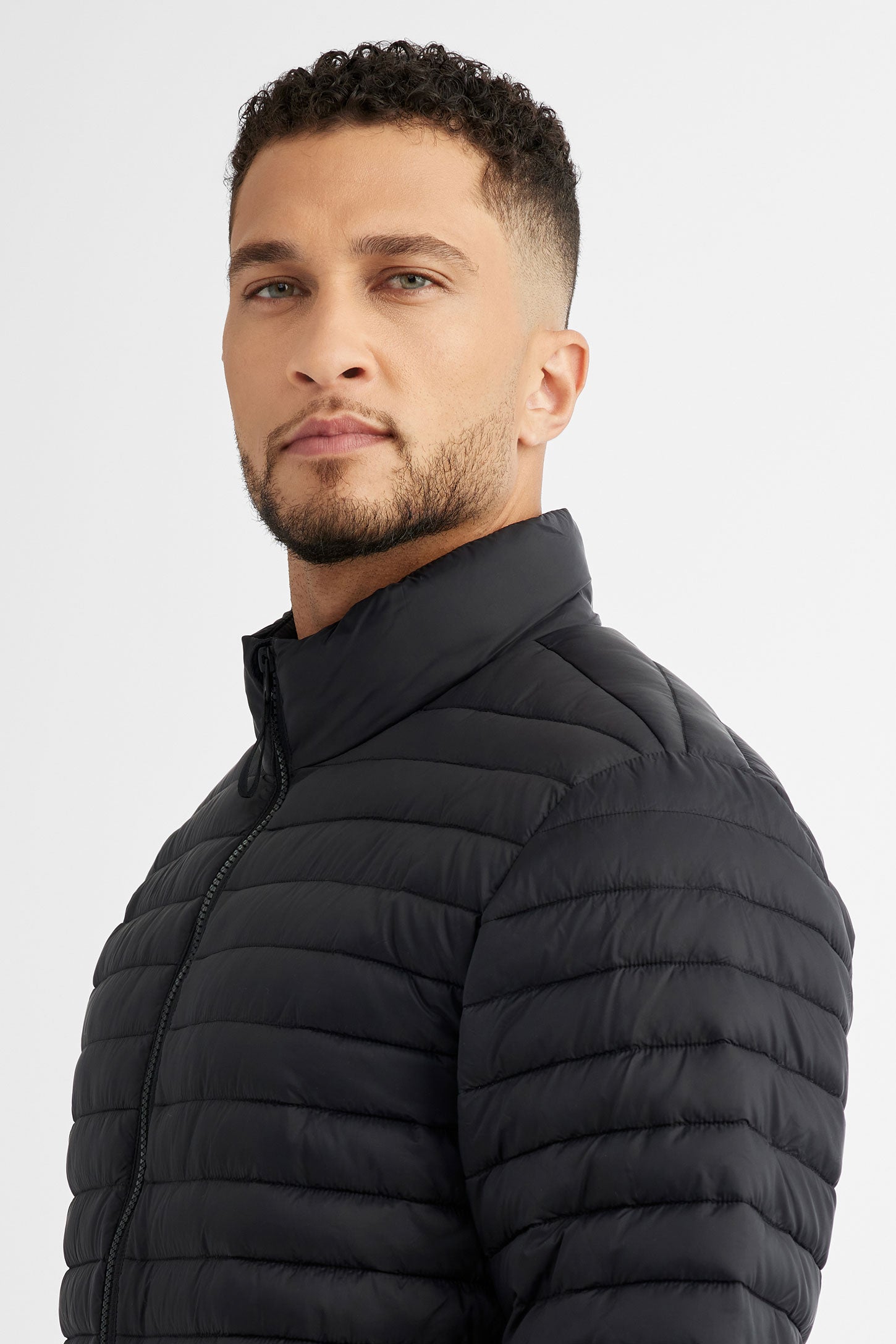 Manteau matelassé résistant à l'eau - Homme && NOIR