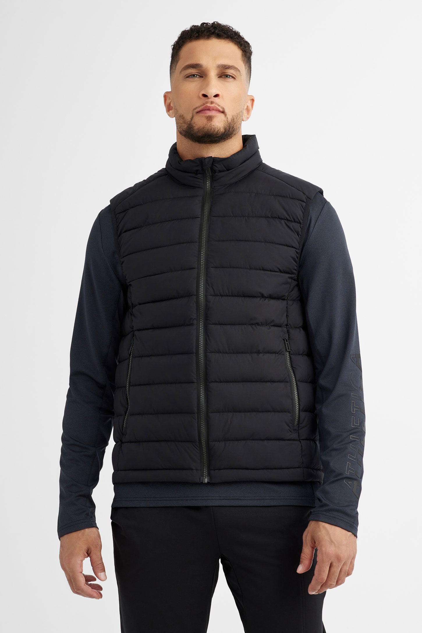 Veste matelassée sans manches - Homme && NOIR