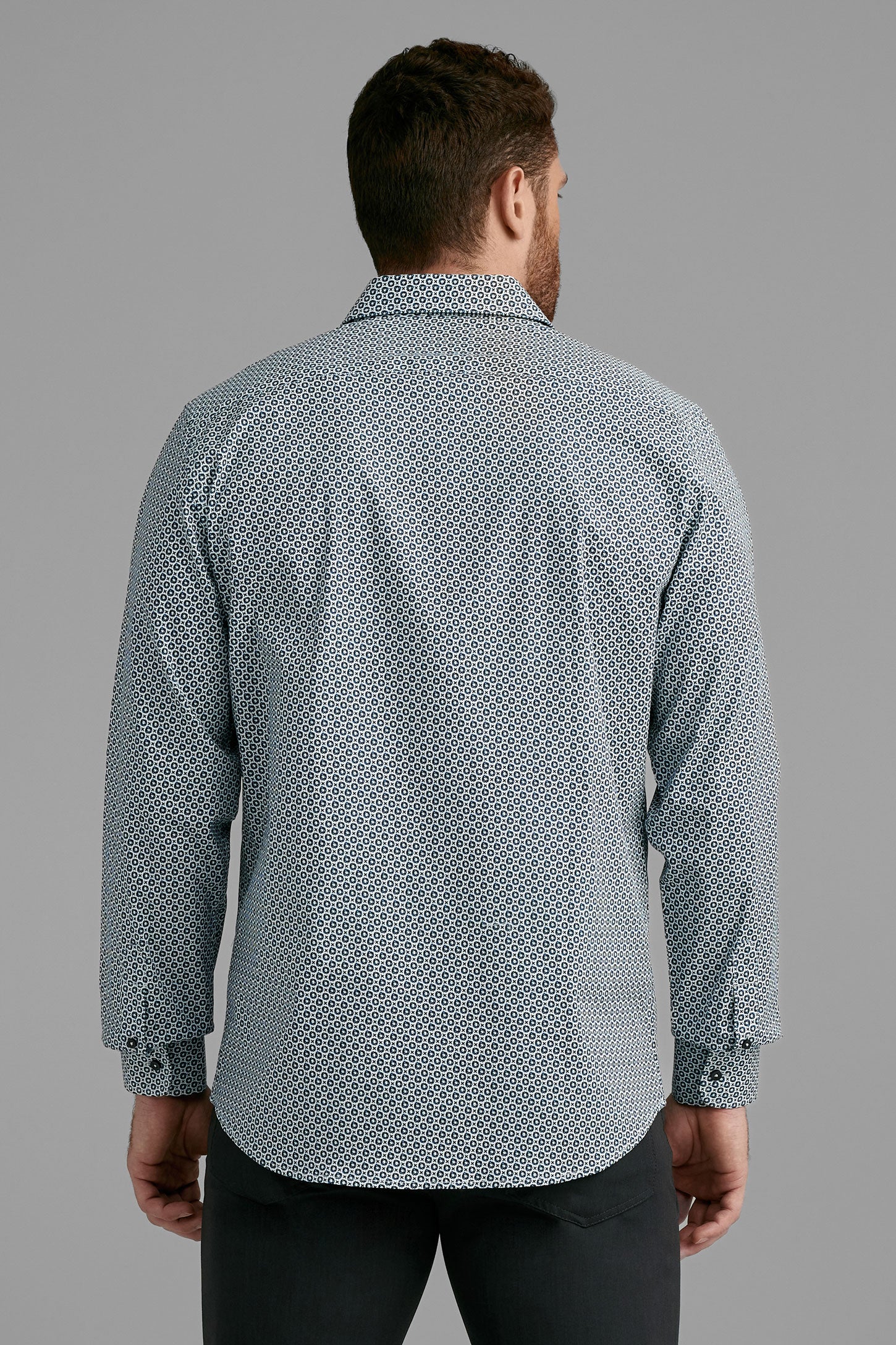 Chemise coupe ajustée - Homme && BLEU