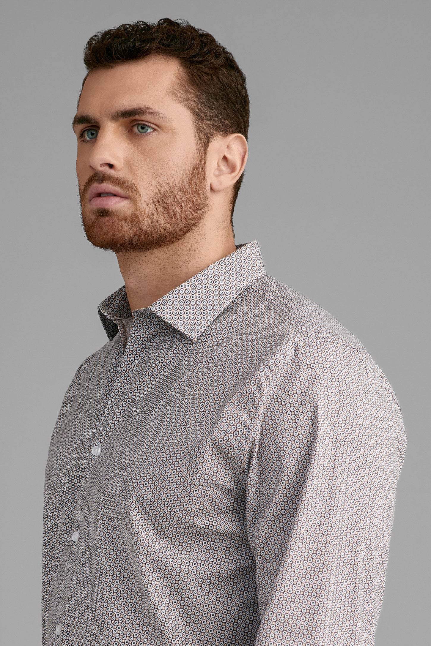 Chemise coupe ajustée - Homme && CHAMEAU