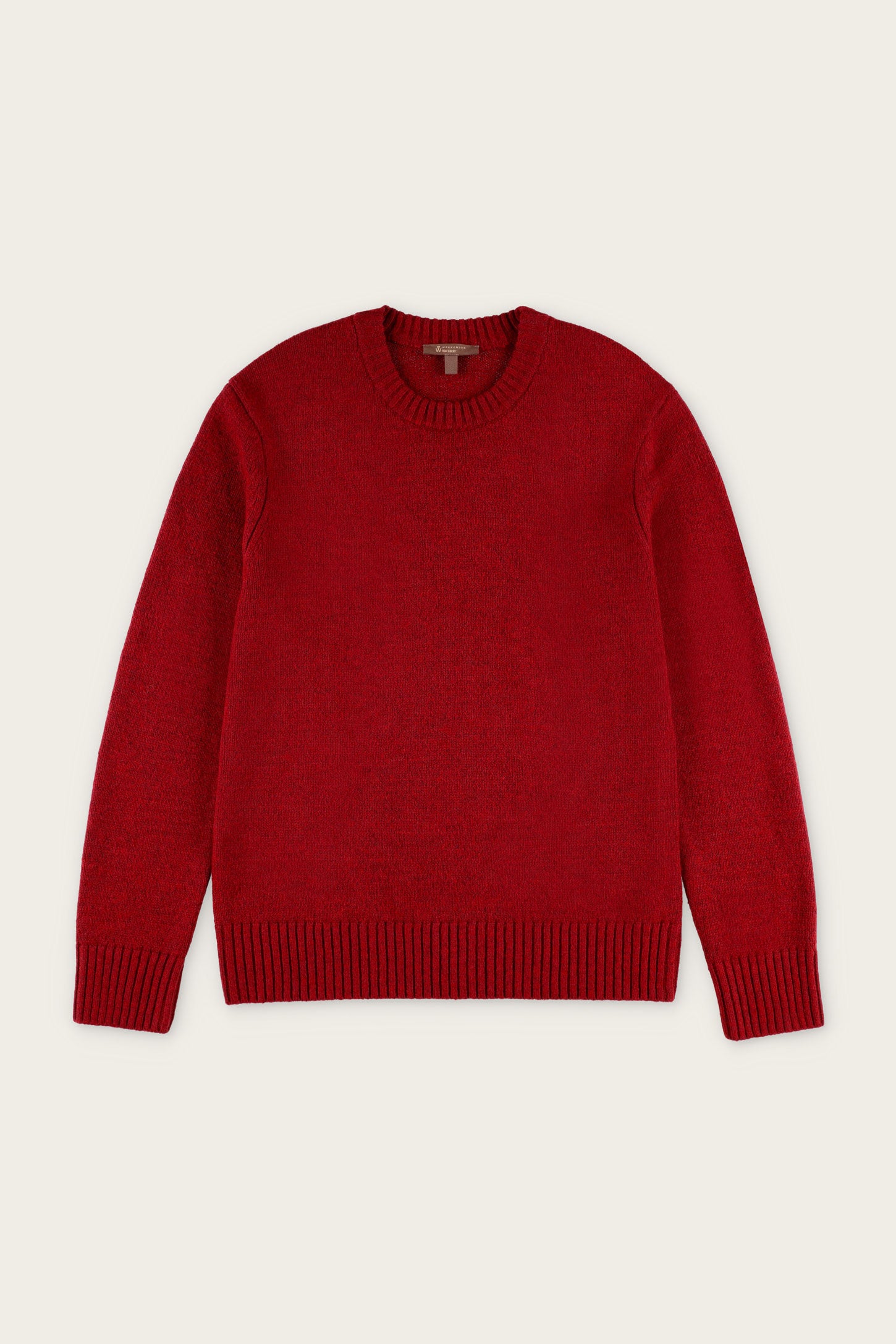 Red crew neck sales sweater