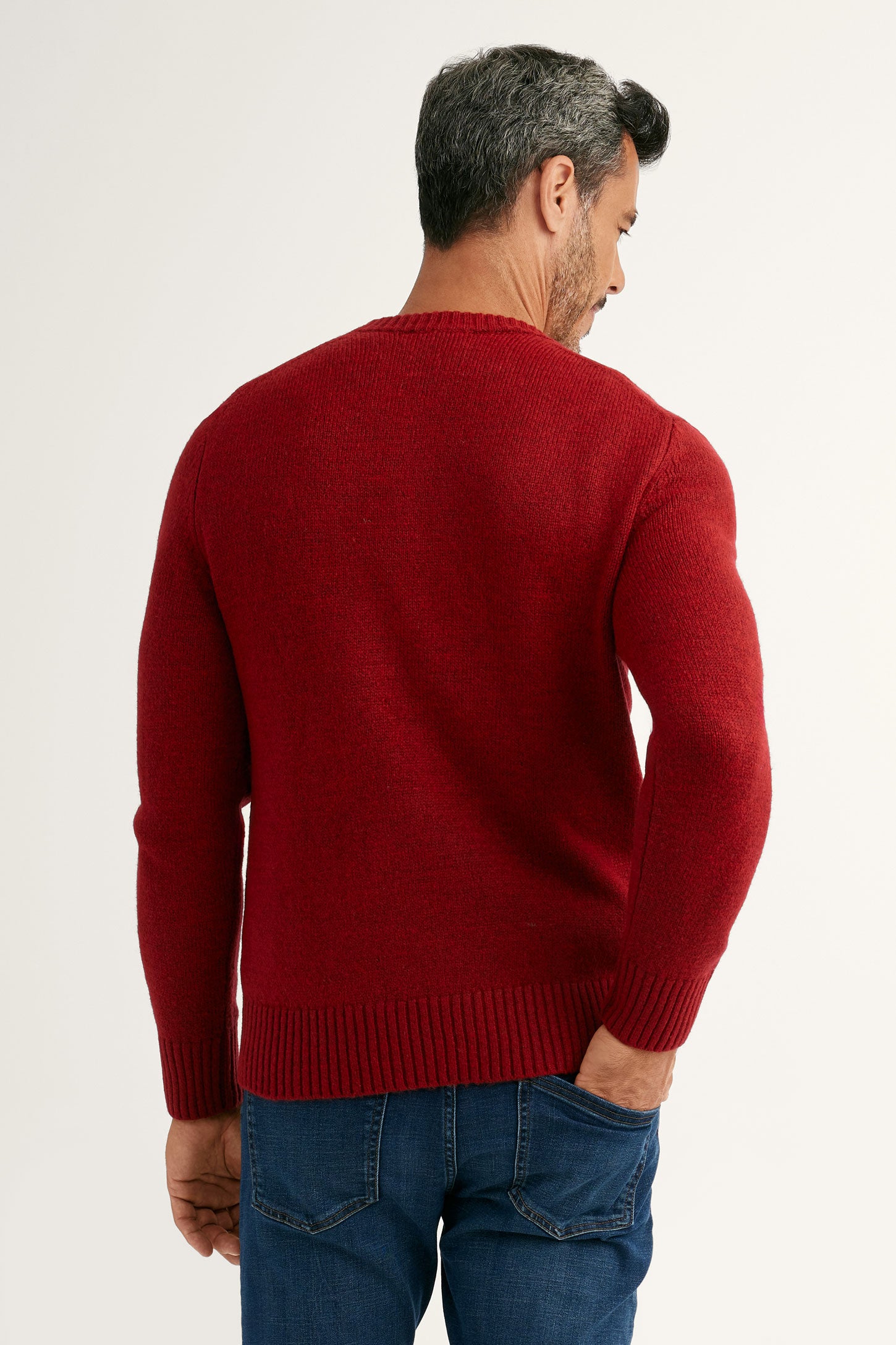 Crew neck knitted on sale jumper