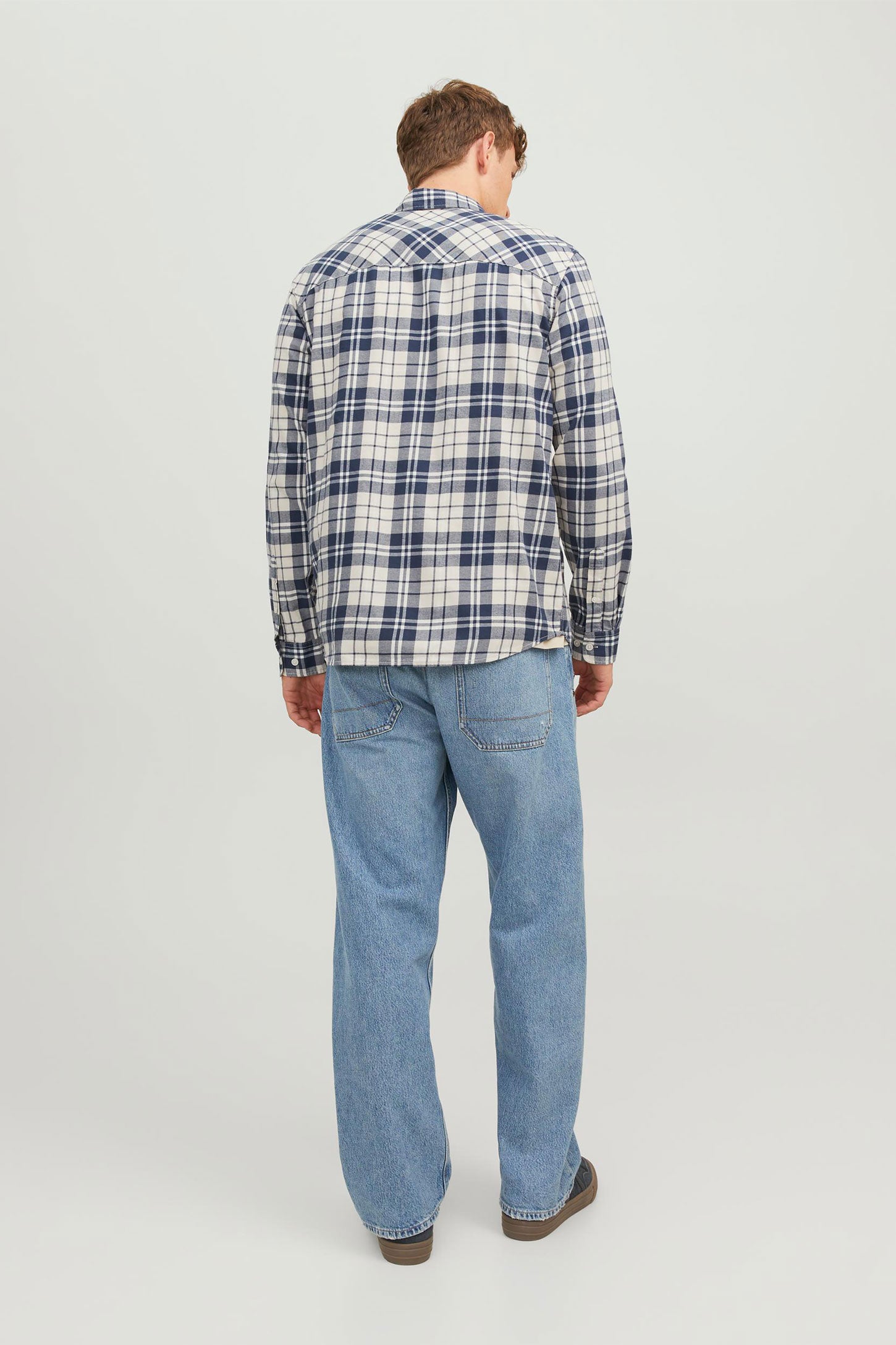 Chemise carreaux en coton JACK JONES Homme