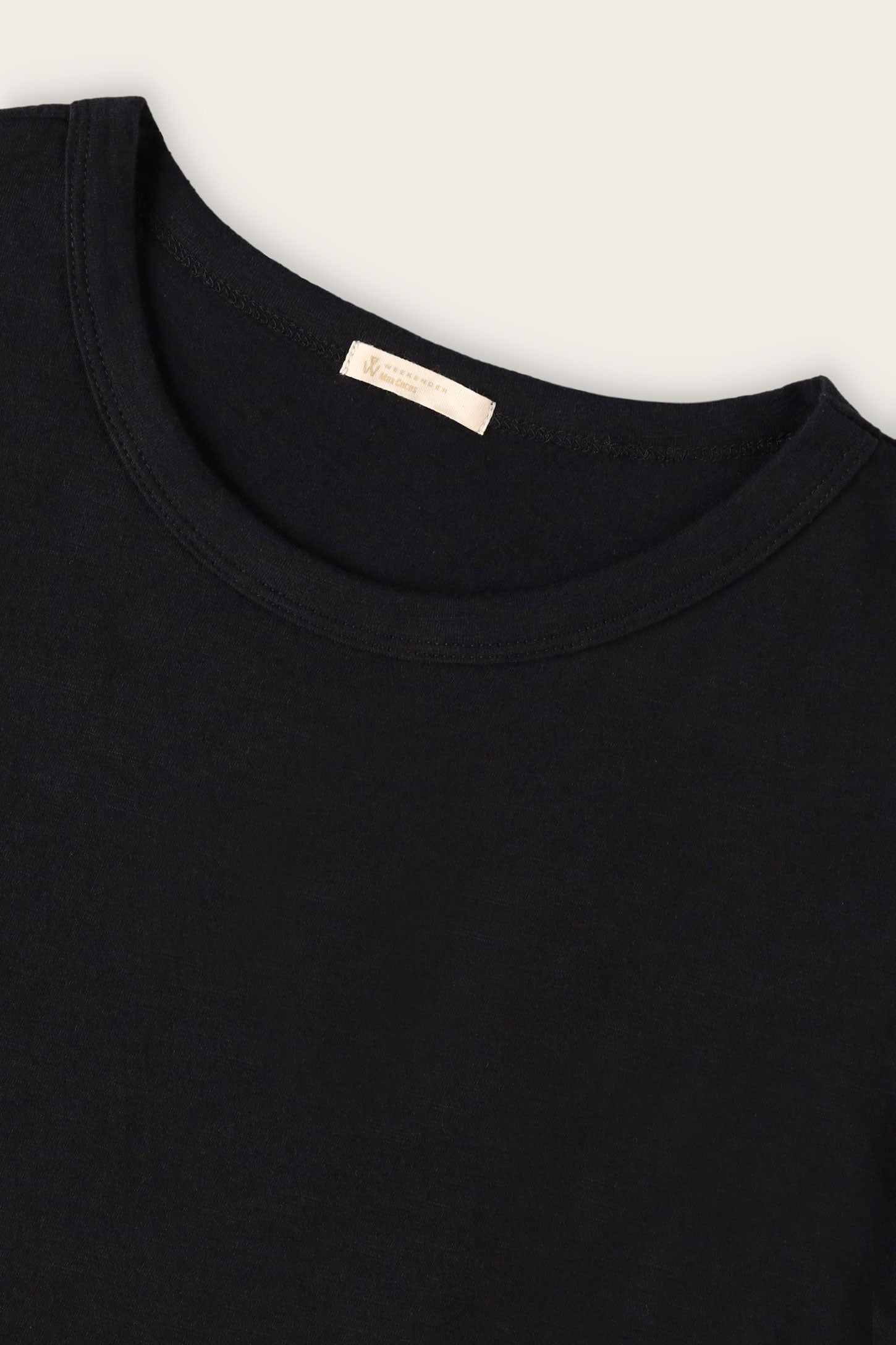 T-shirt col rond en coton - Homme && NOIR