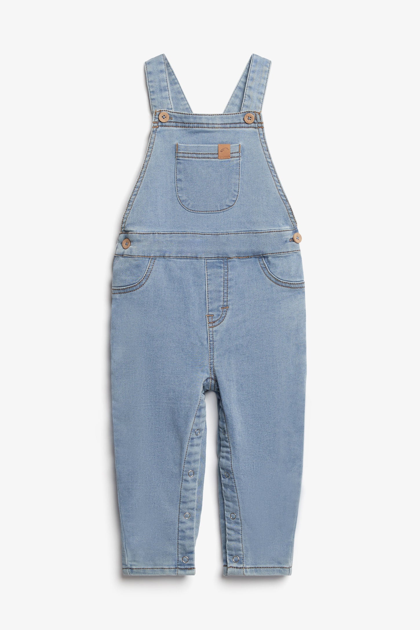 Salopette en jeans ajustable - Bébé fille && DENIM PALE