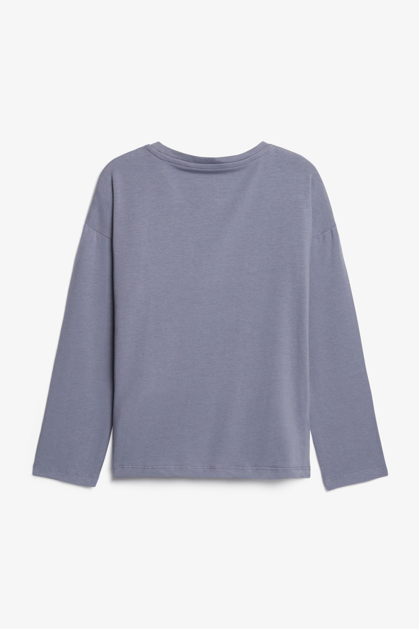 Chandail manches longues imprimé en coton - Enfant garçon && GRIS