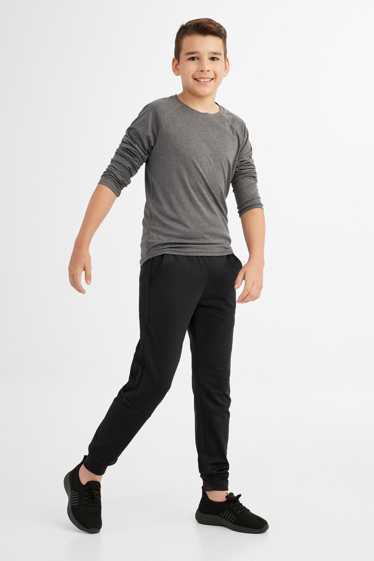 Pantalon jogger - Ado garçon && NOIR