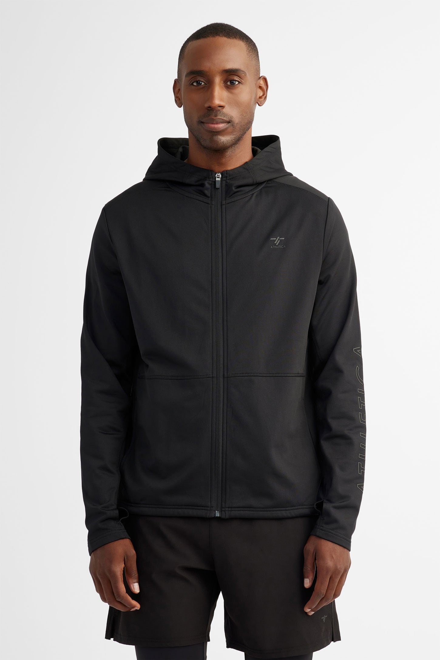 Fleece hooded jacket Men Aubainerie