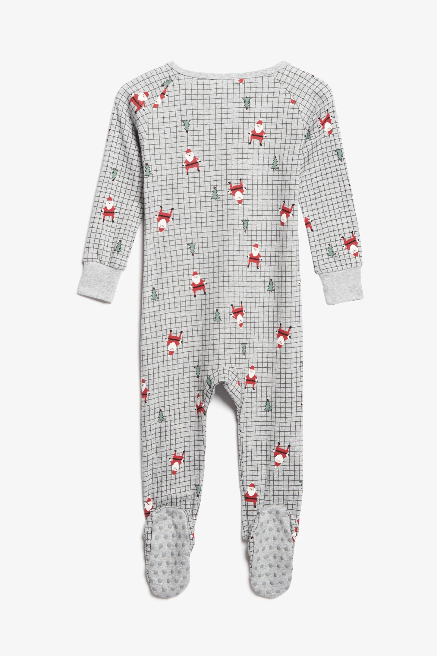 Pyjama 1-pièce imprimé coton - Bébé && GRIS MIXTE