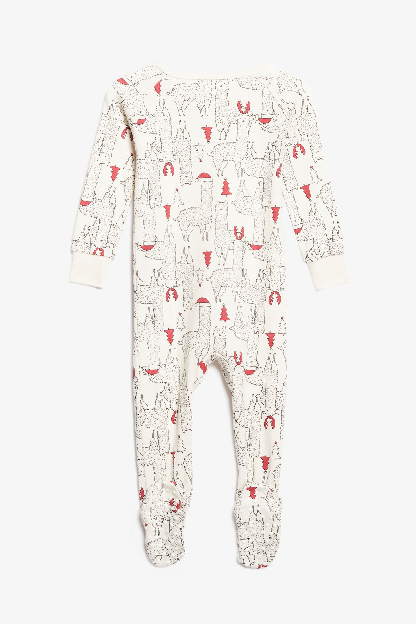 Pyjama 1-pièce imprimé coton - Bébé && BEIGE/MULTI