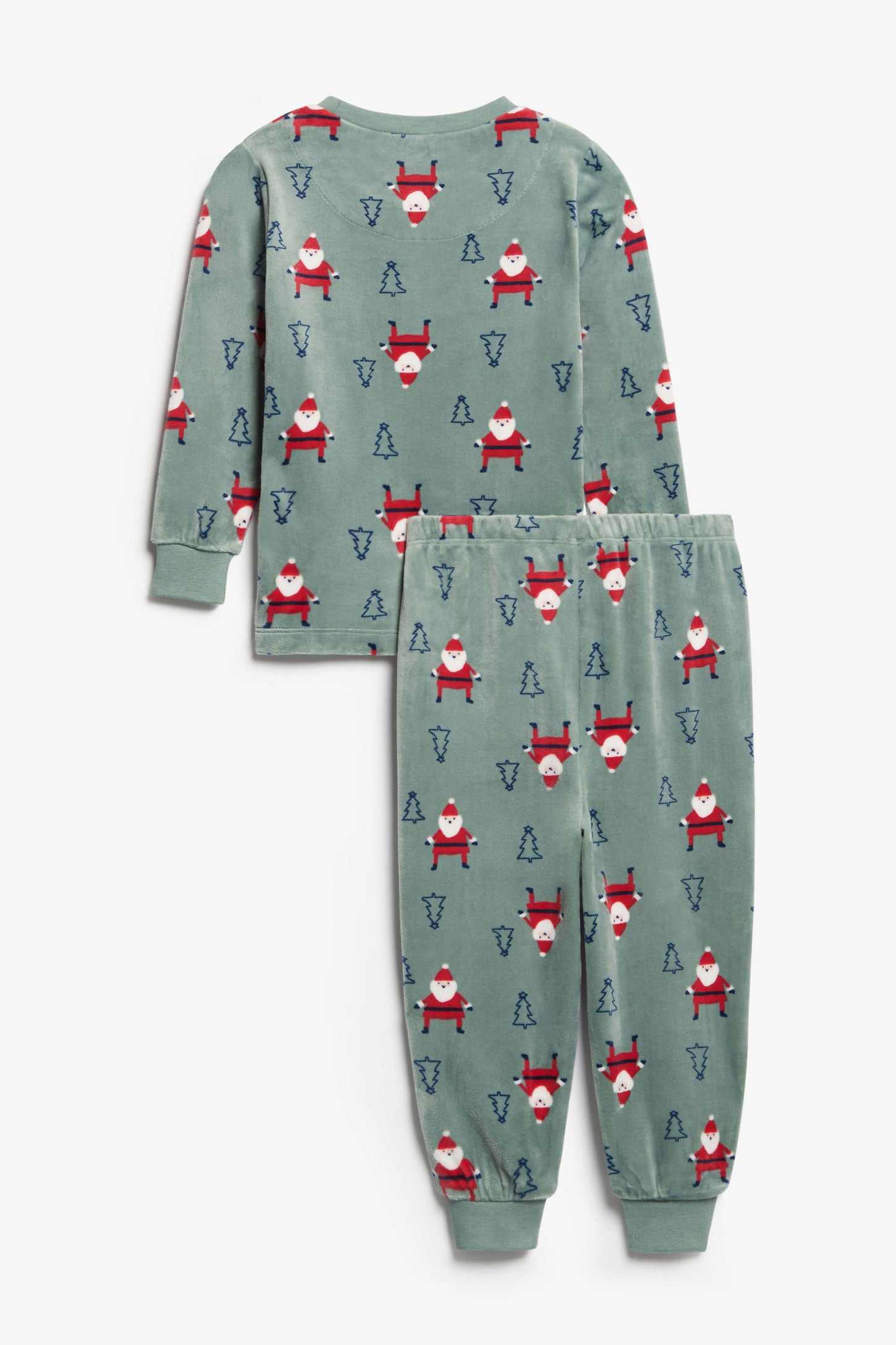 Pyjama 2-pièces imprimé en velours, 2T-3T - Bébé && VERT/MULTI