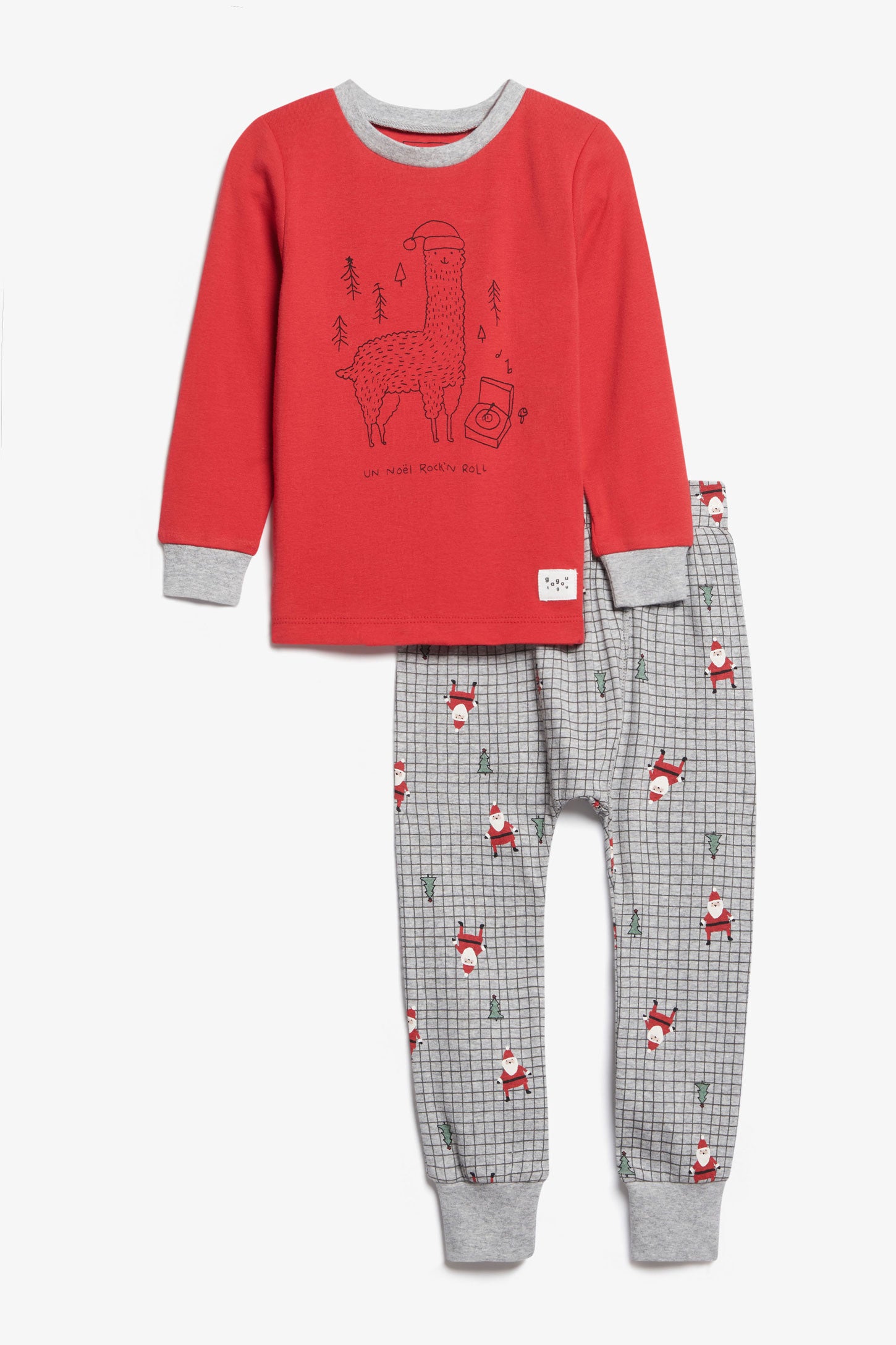 Pyjama 2-pièces imprimé en coton, 2T-3T - Bébé && GRIS MIXTE