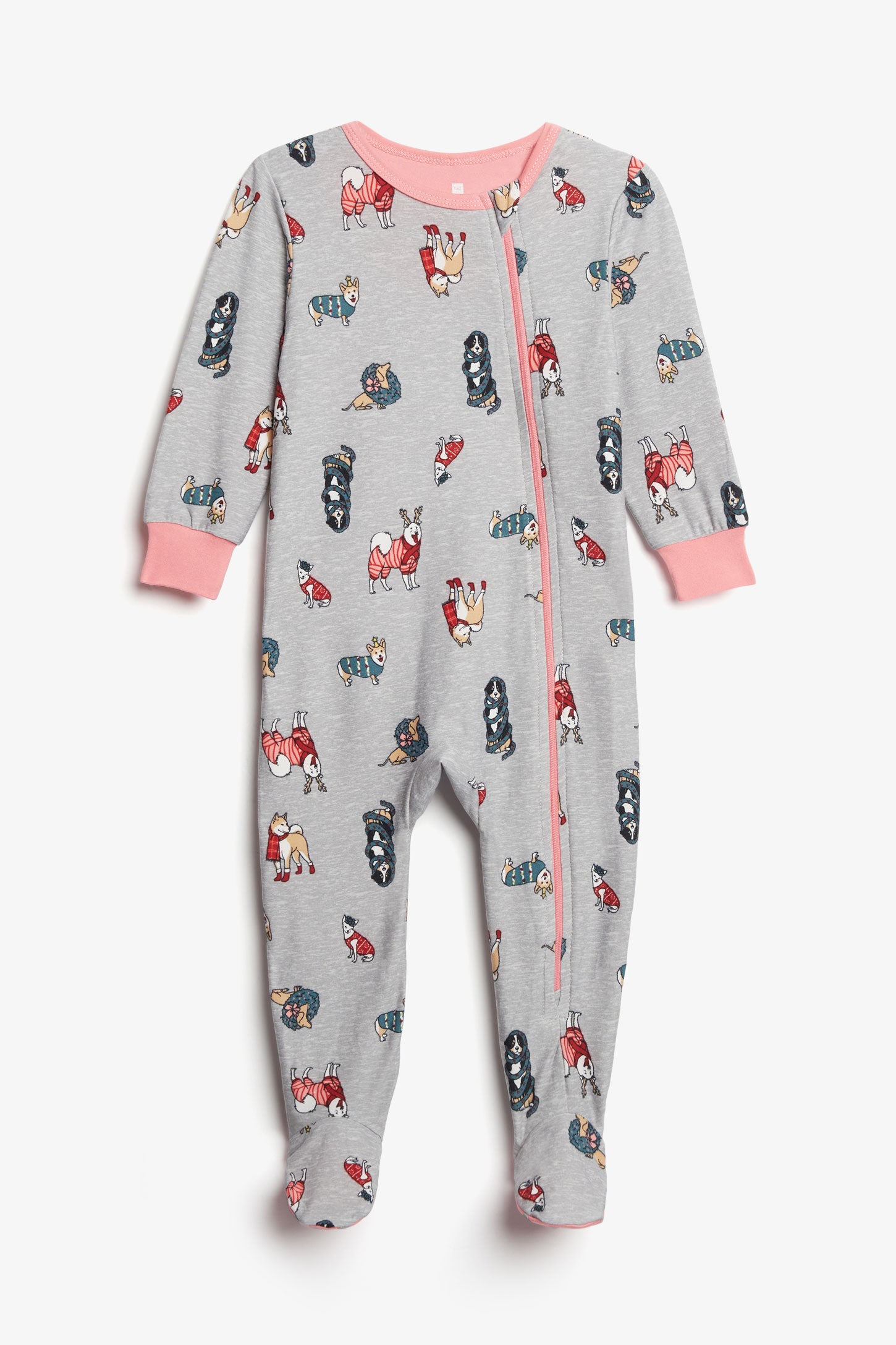 Pyjama de Noël 1-pièce imprimé en Moss - Bébé && GRIS MULTI