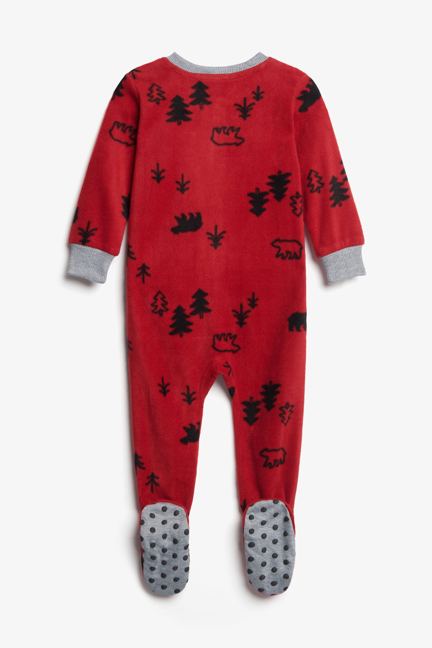 Pyjama de Noël 1-pièce en micropolar - Bébé && ROUGE/MULTI