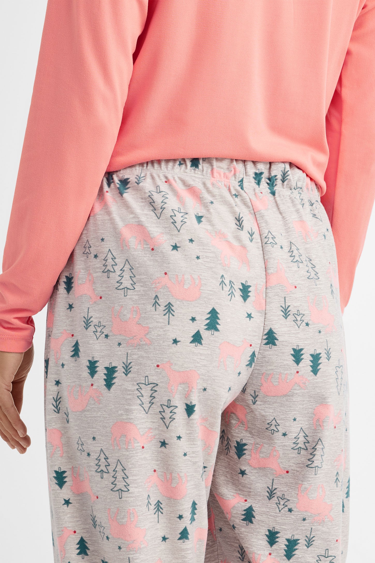 Pantalon pyjama de Noël en flanelle - Femme && GRIS MULTI