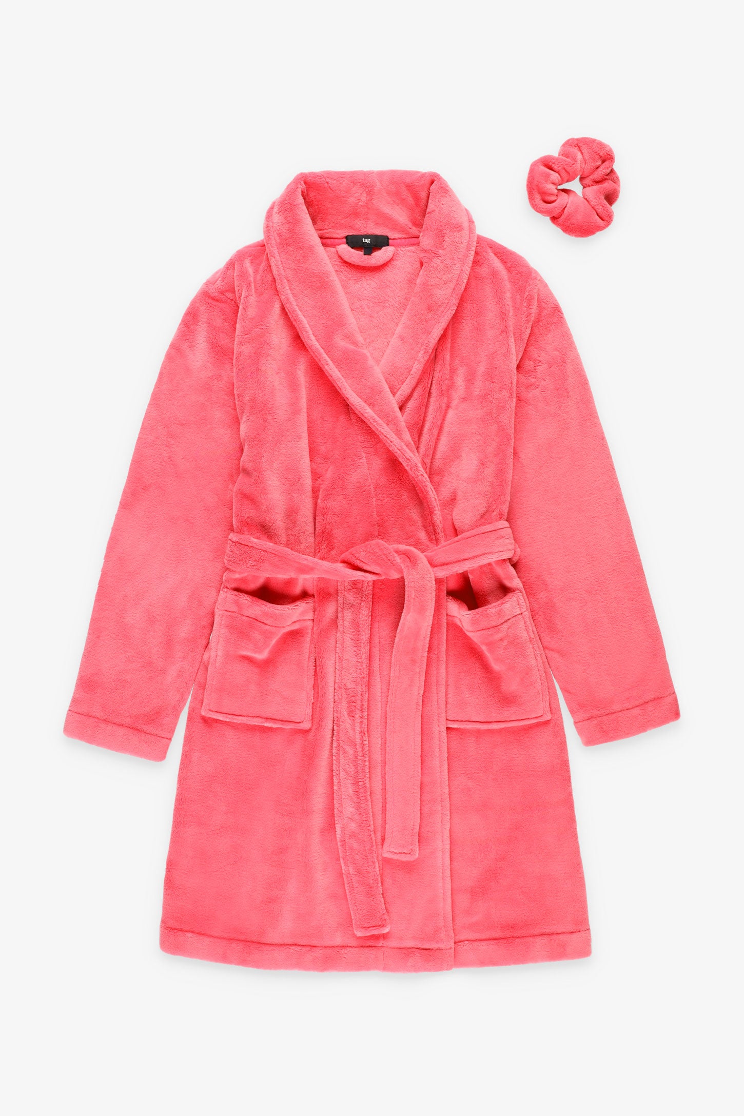 Robe de chambre en peluche - Femme && ROSE