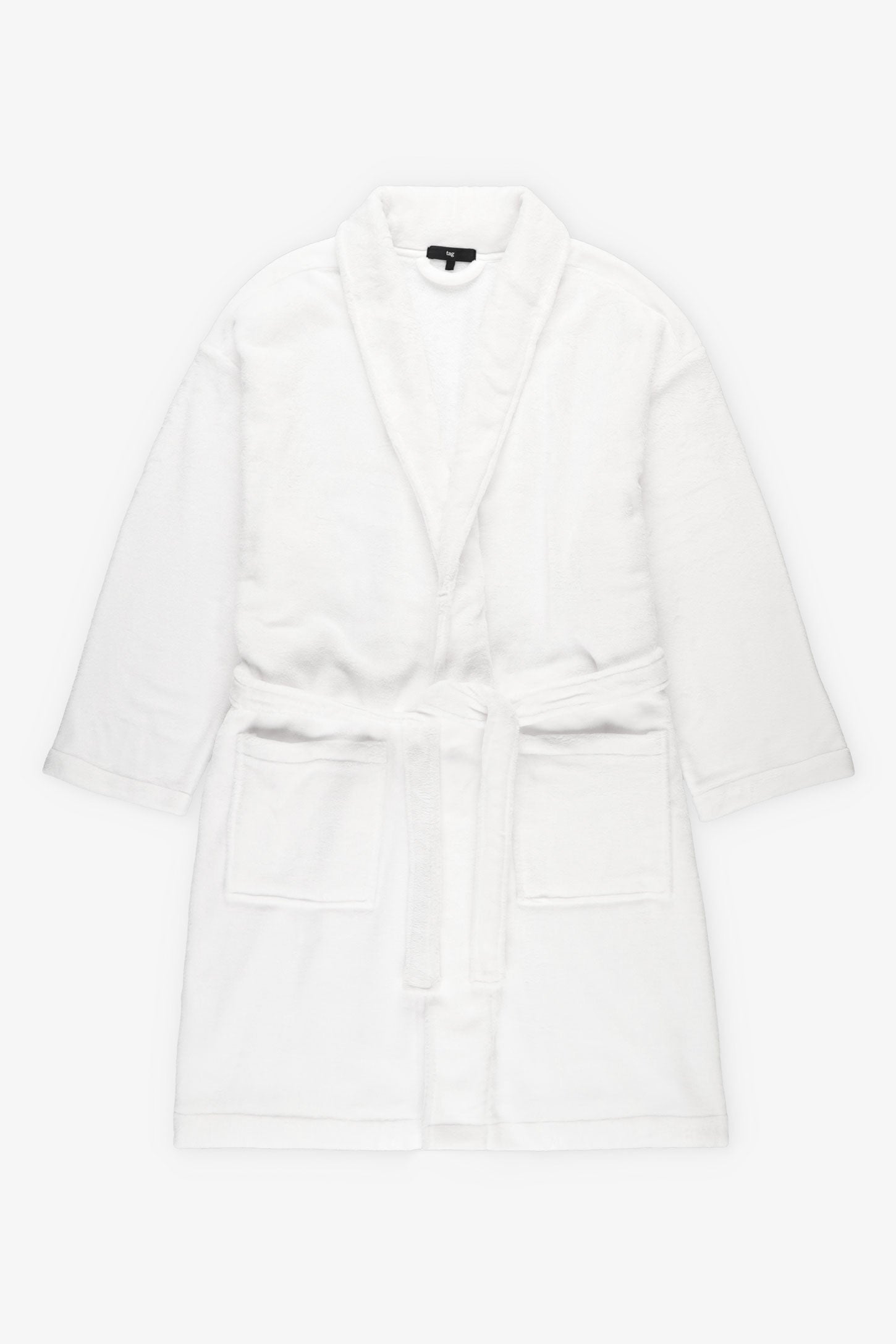 Robe de chambre en peluche - Homme && BLANC