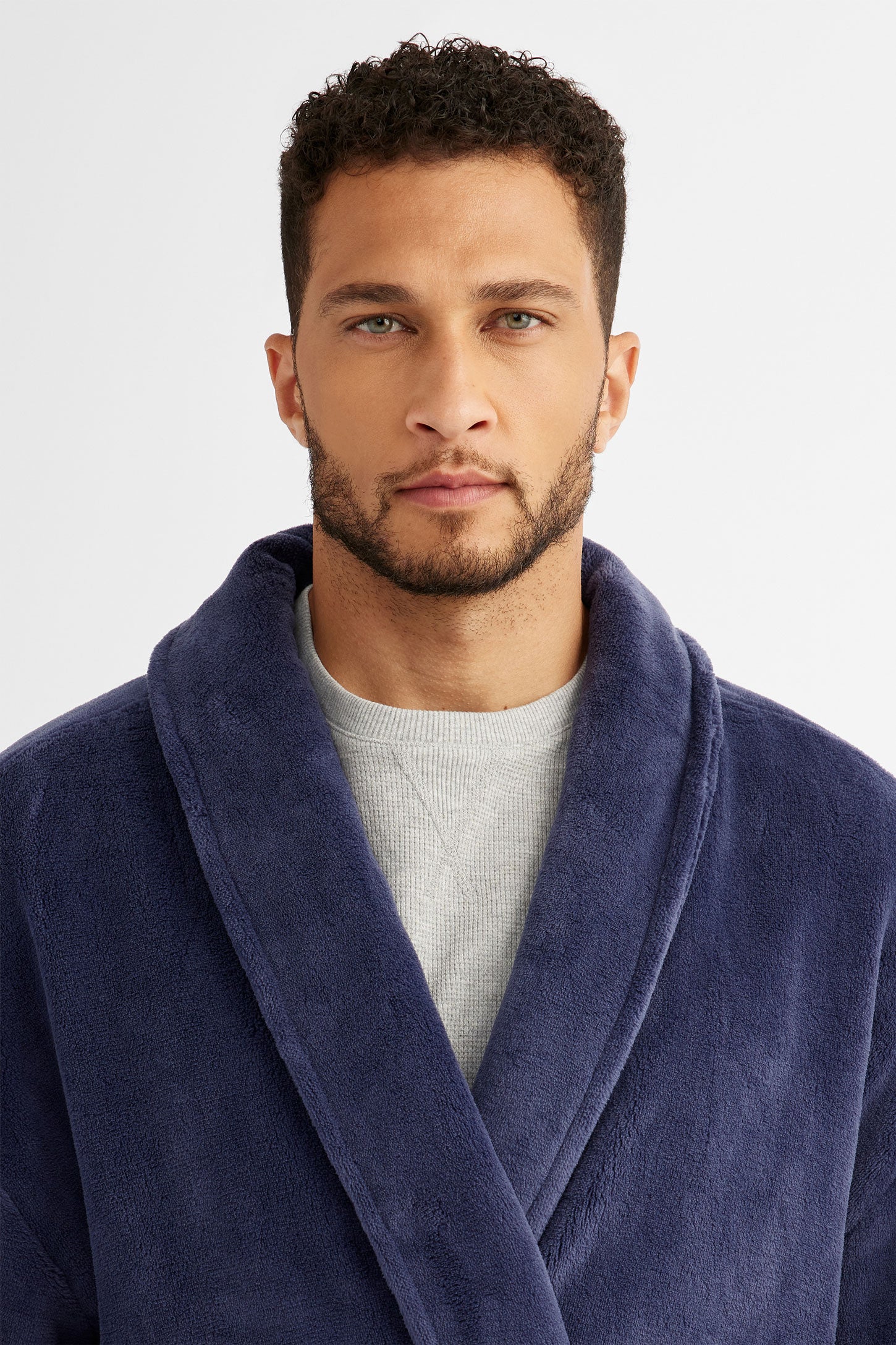 Robe de chambre en peluche - Homme && MARIN