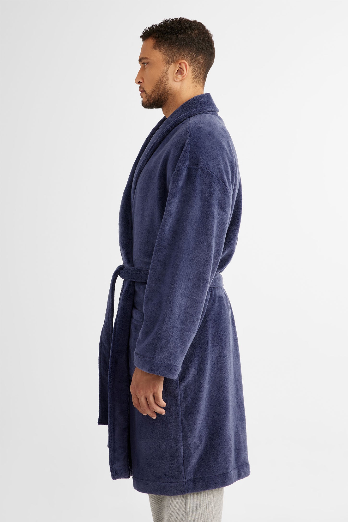 Robe de chambre en peluche - Homme && MARIN