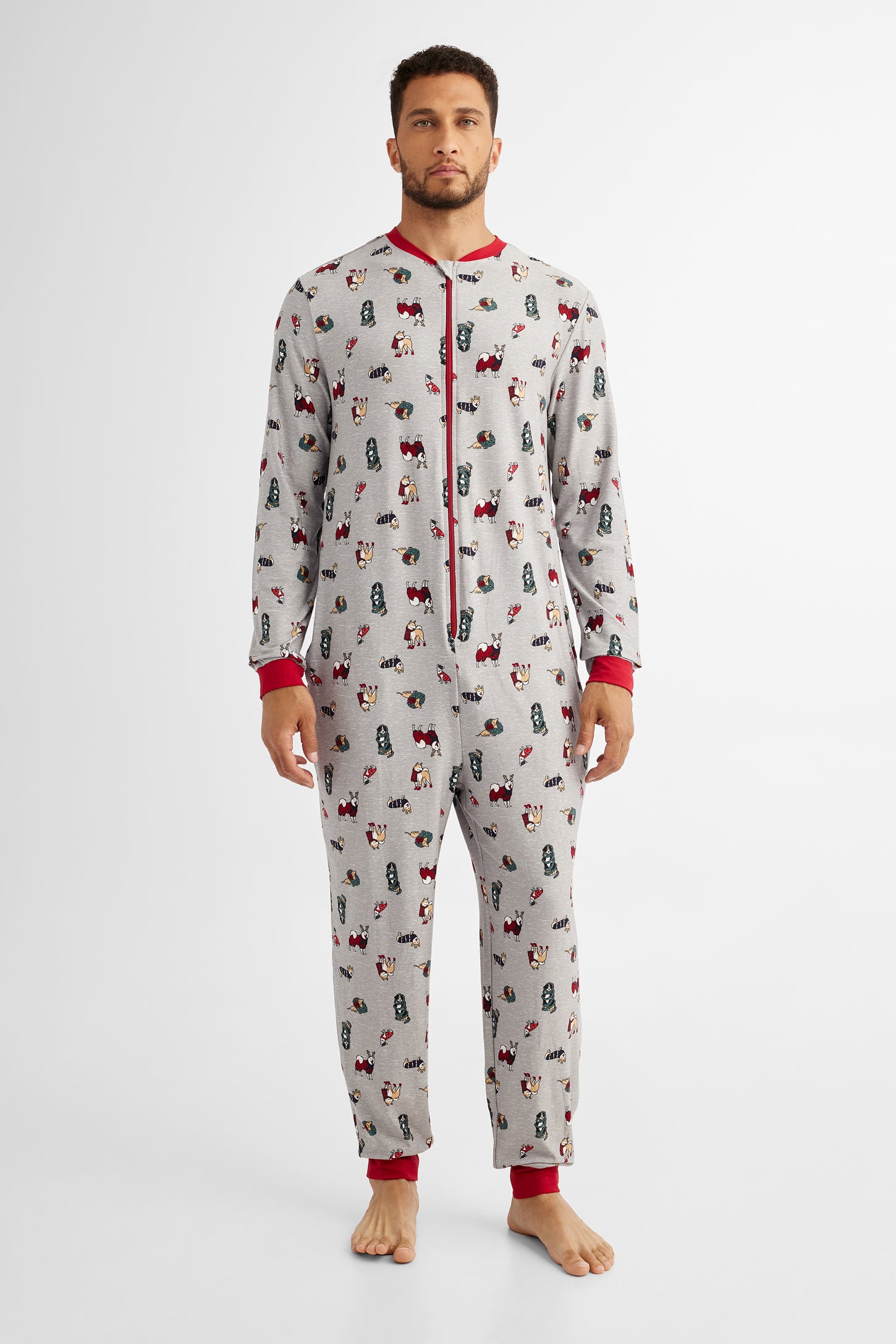 1 piece Christmas pajamas in Moss Men