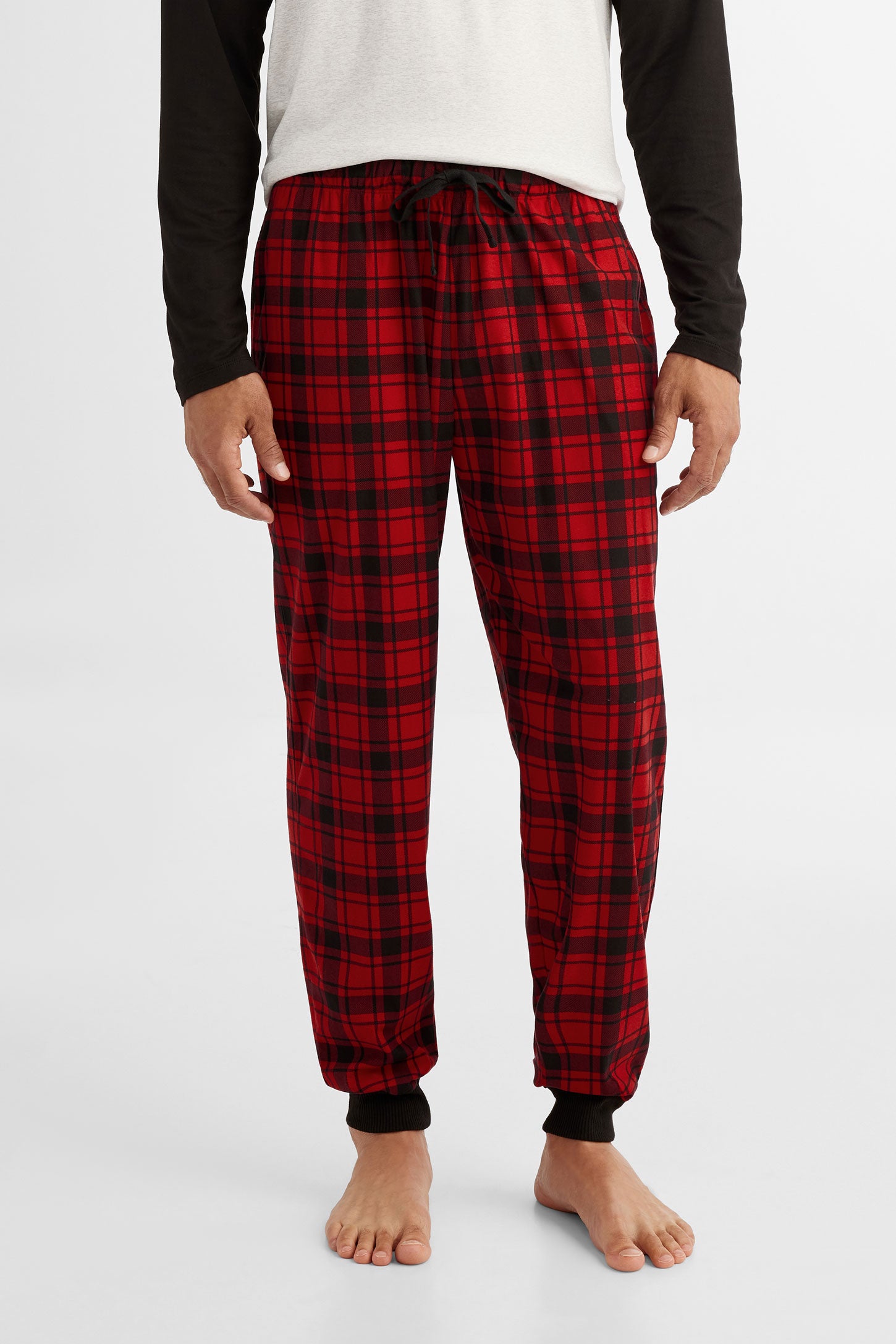 Pantalon pyjama de Noël en flanelle - Homme && ROUGE/MULTI