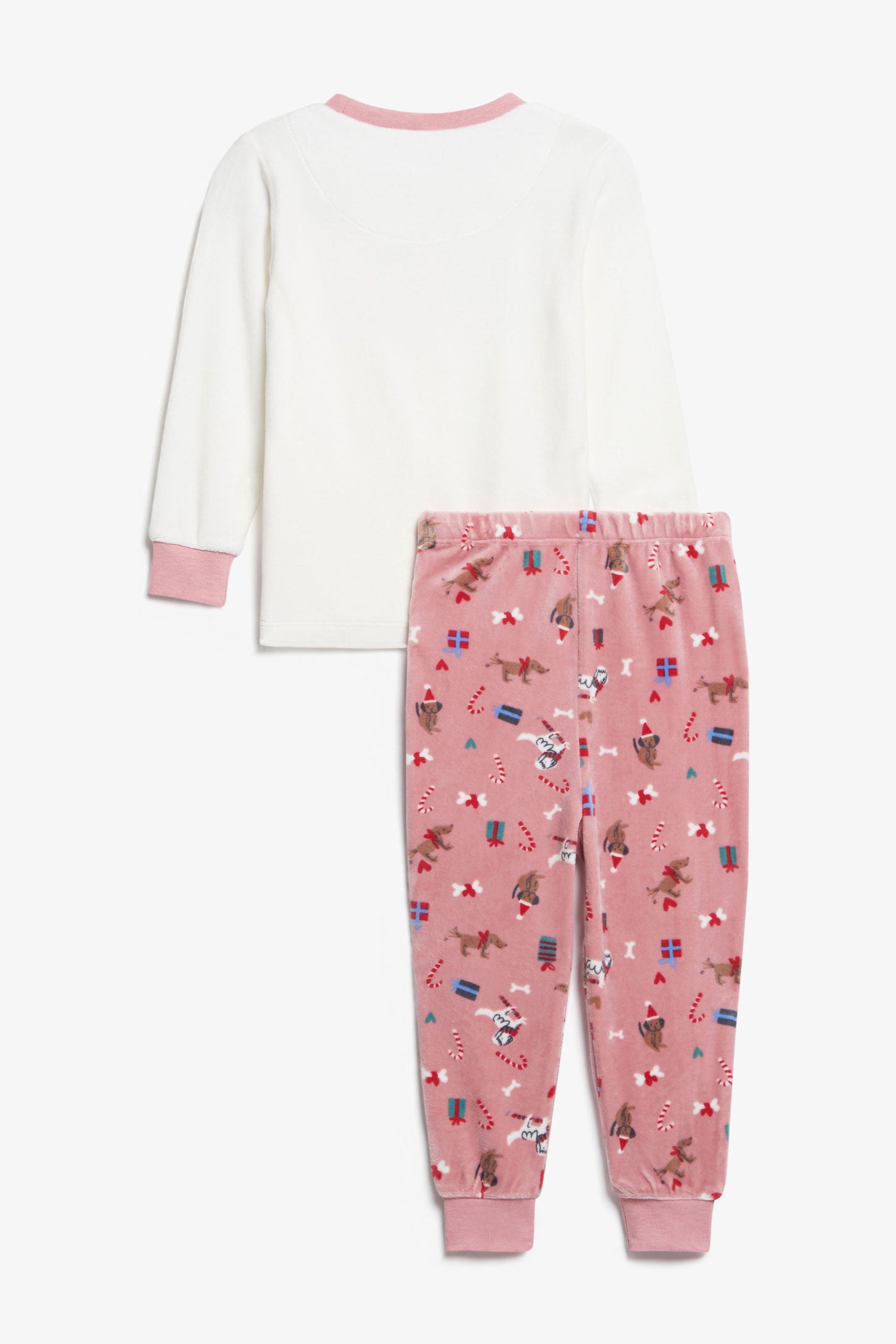 Pyjama 2-pièces imprimé en velours, 2T-3T - Bébé fille && ROSE MULTI