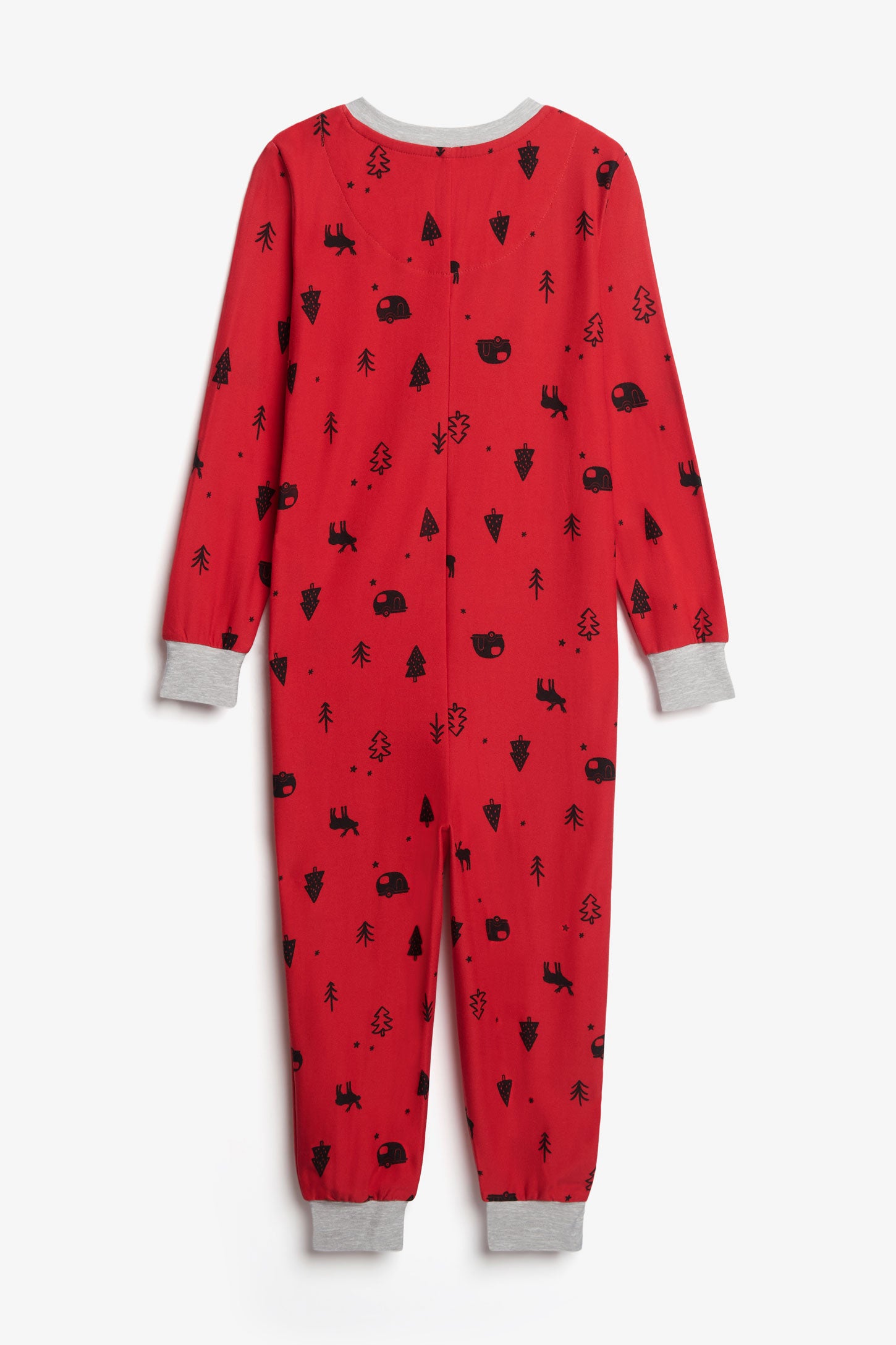 Pyjama de Noël 1-pièce en Moss - Enfant fille && ROUGE/MULTI