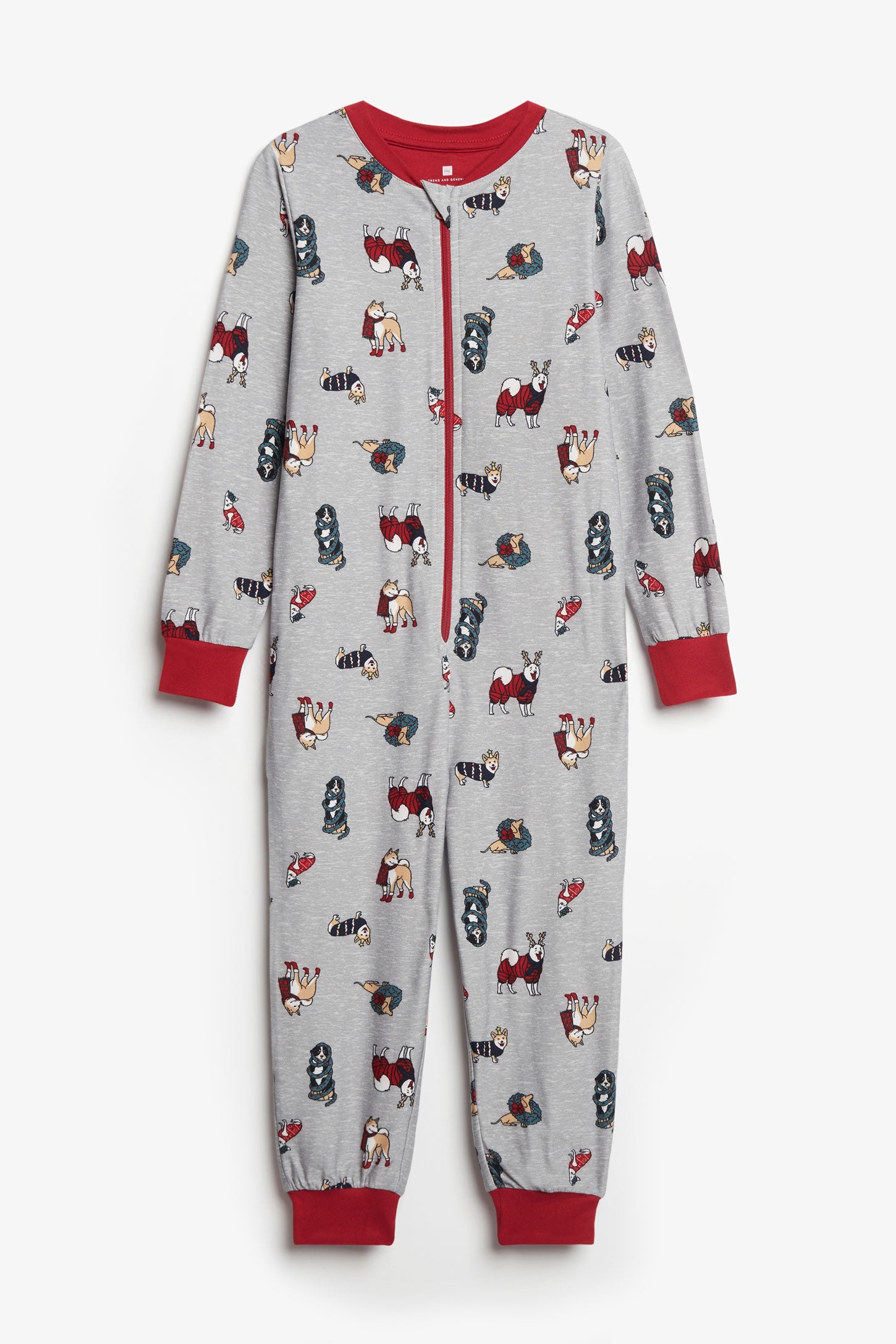 Pyjama de Noël 1-pièce en Moss - Enfant garçon && GRIS MULTI