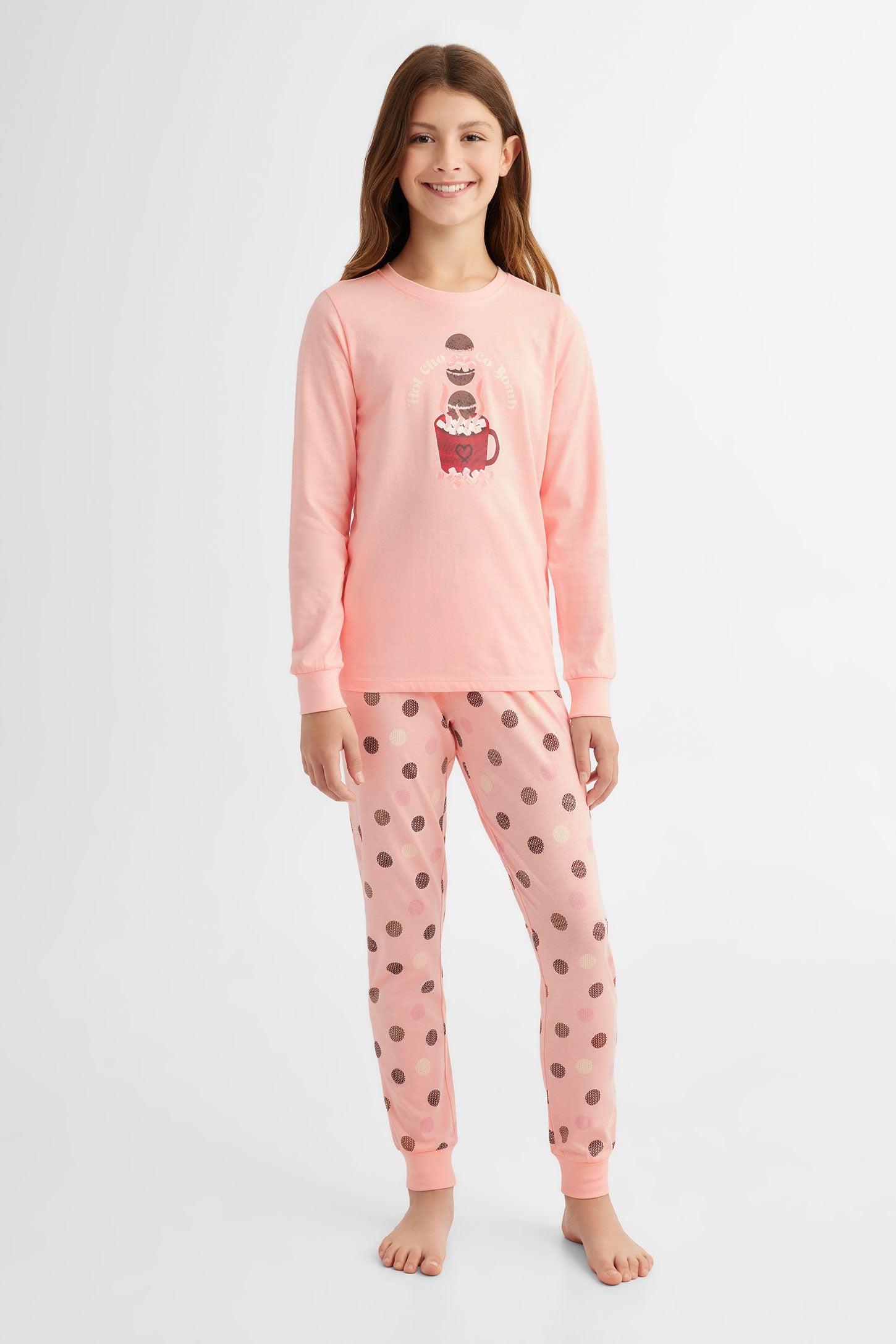 Duos futé, Pyjama 2-pièces imprimé, 2/40$ - Ado fille && ROSE PALE