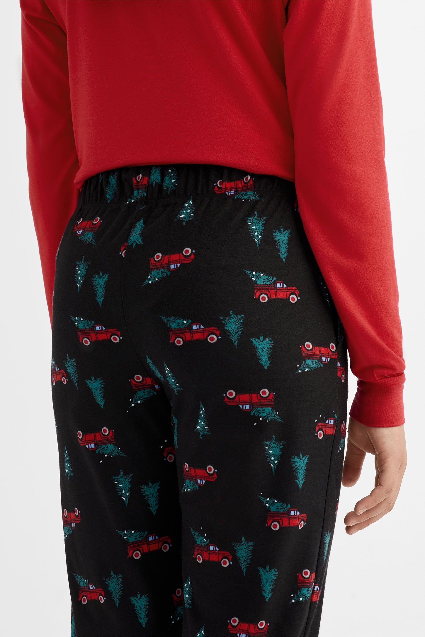 Pantalon pyjama de Noël en flanelle - Ado fille && COMBO NOIR