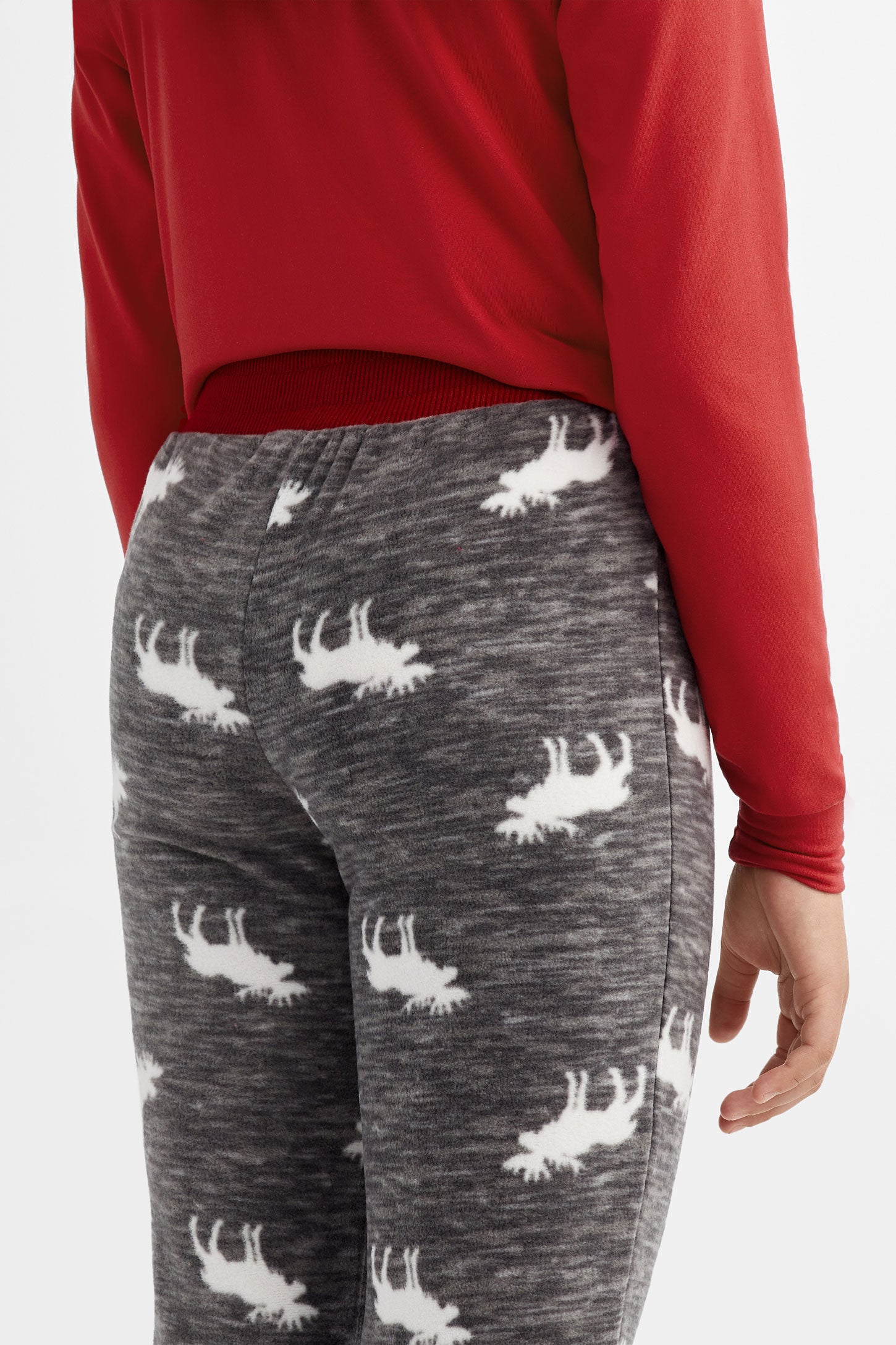 Pantalon pyjama de Noël en micropolar - Ado fille && CHARBON/MULTI