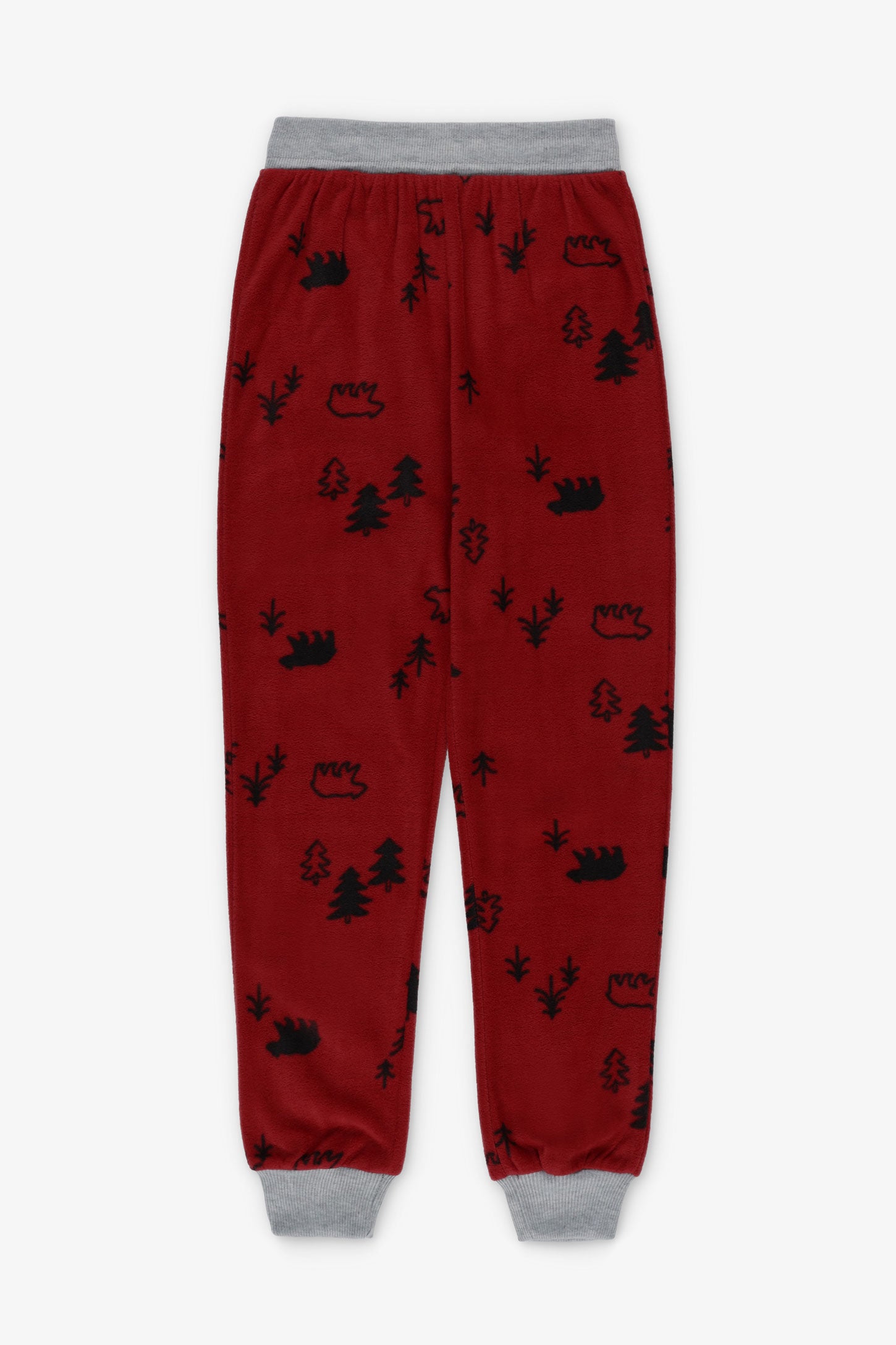 Pantalon pyjama de Noël en micropolar - Ado fille && ROUGE/MULTI