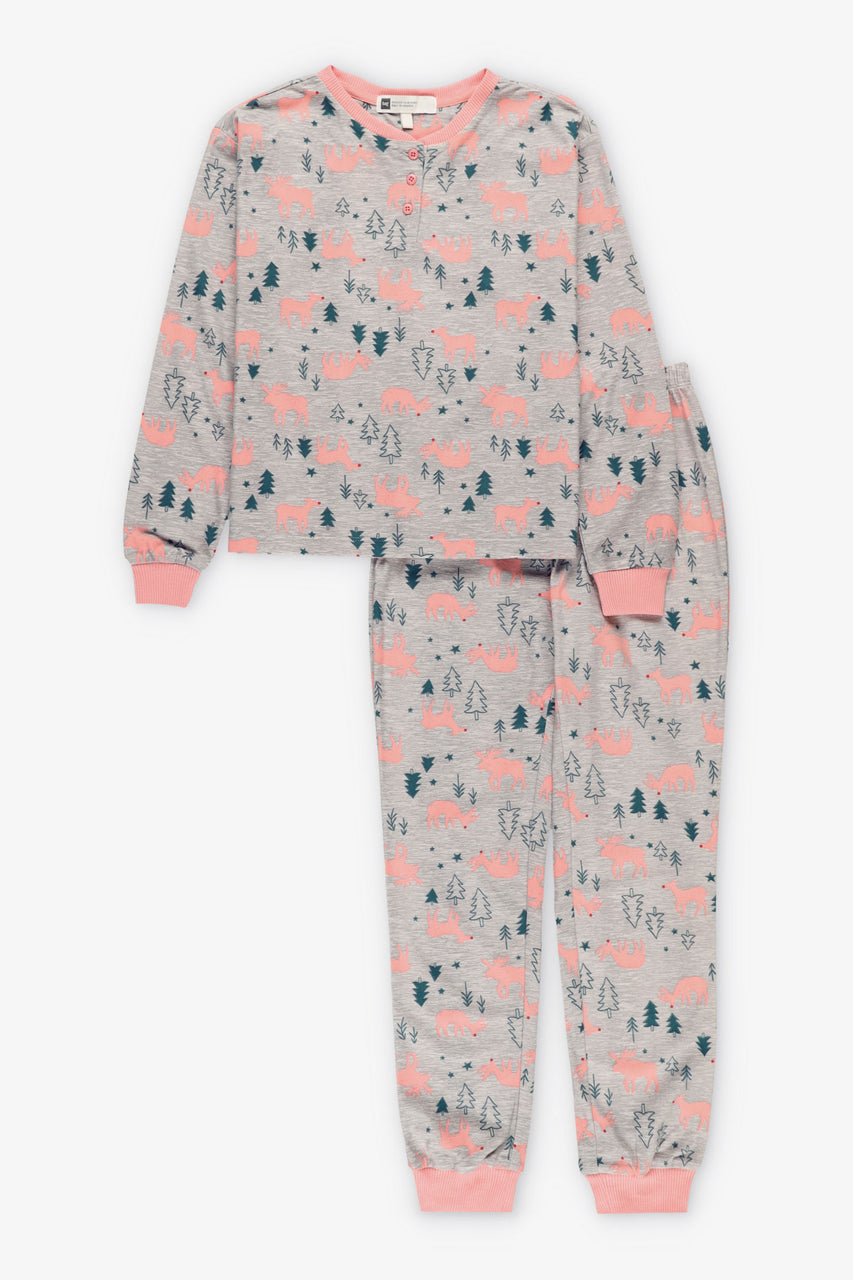 Pyjama 2-pièces de Noël en flanelle - Ado fille