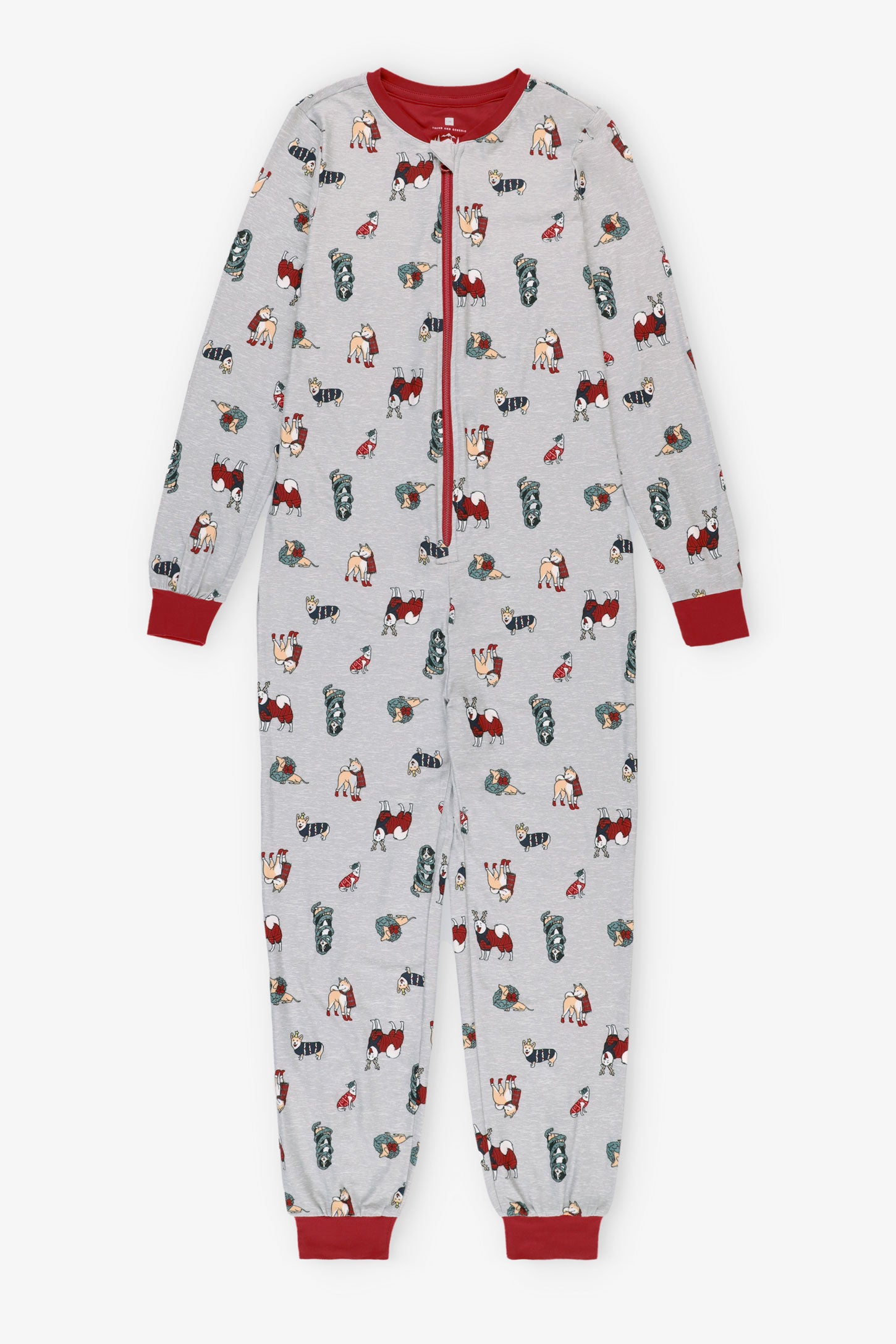 Pyjama de Noël 1-pièce en Moss - Ado garçon && GRIS MULTI