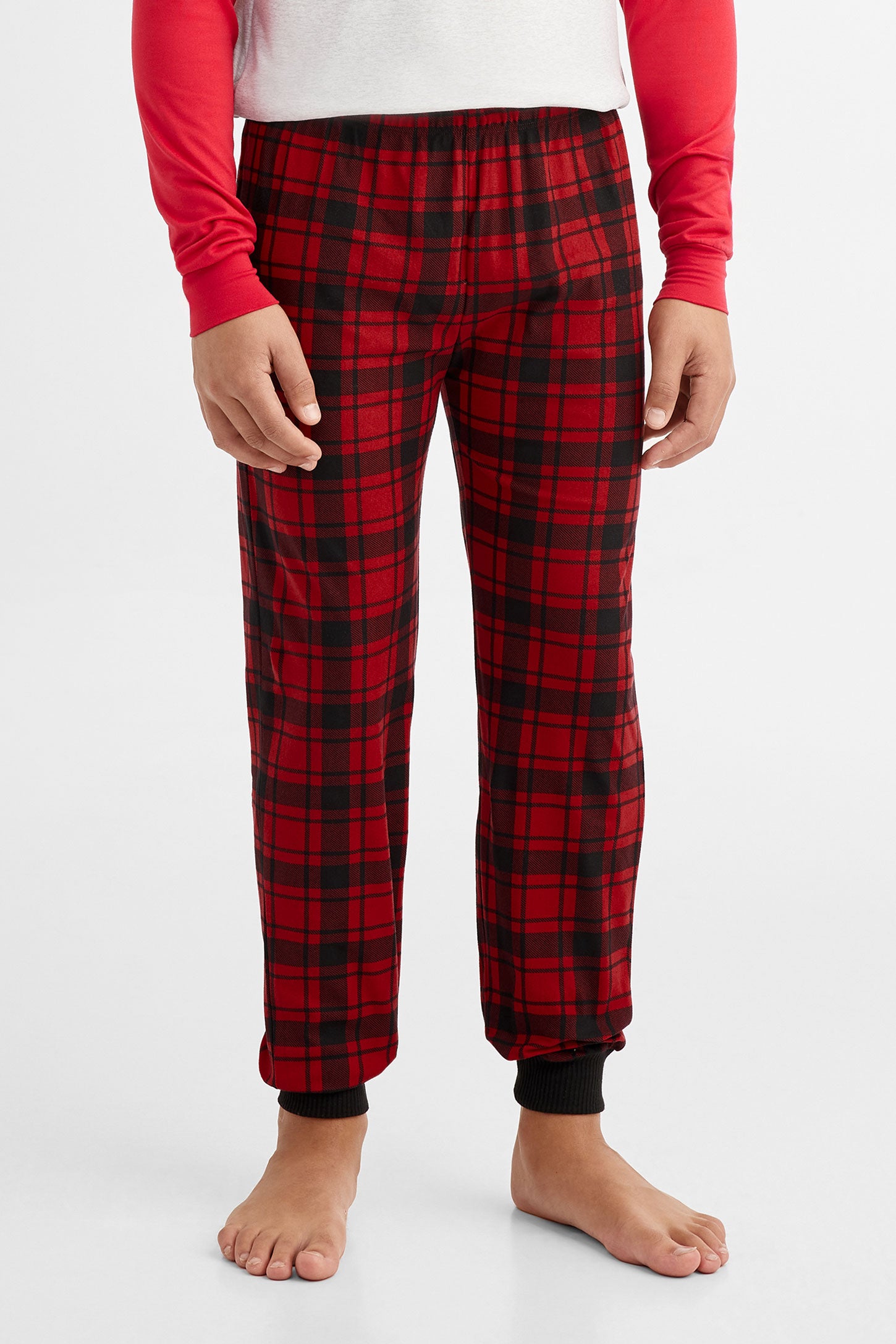 Pantalon pyjama de Noël en flanelle - Ado garçon && ROUGE/MULTI