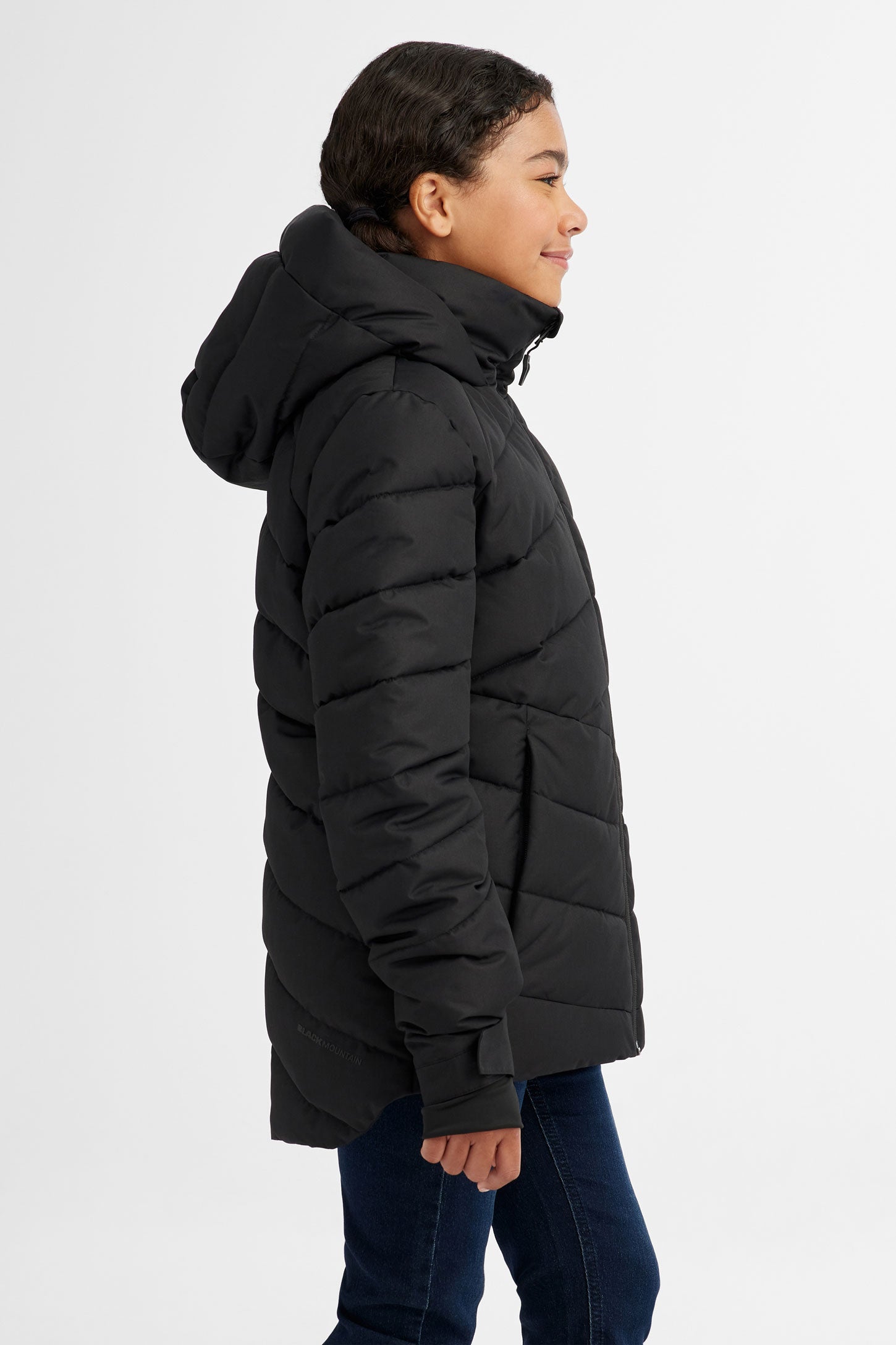 Manteau de ski matelassé BM - Ado fille && NOIR